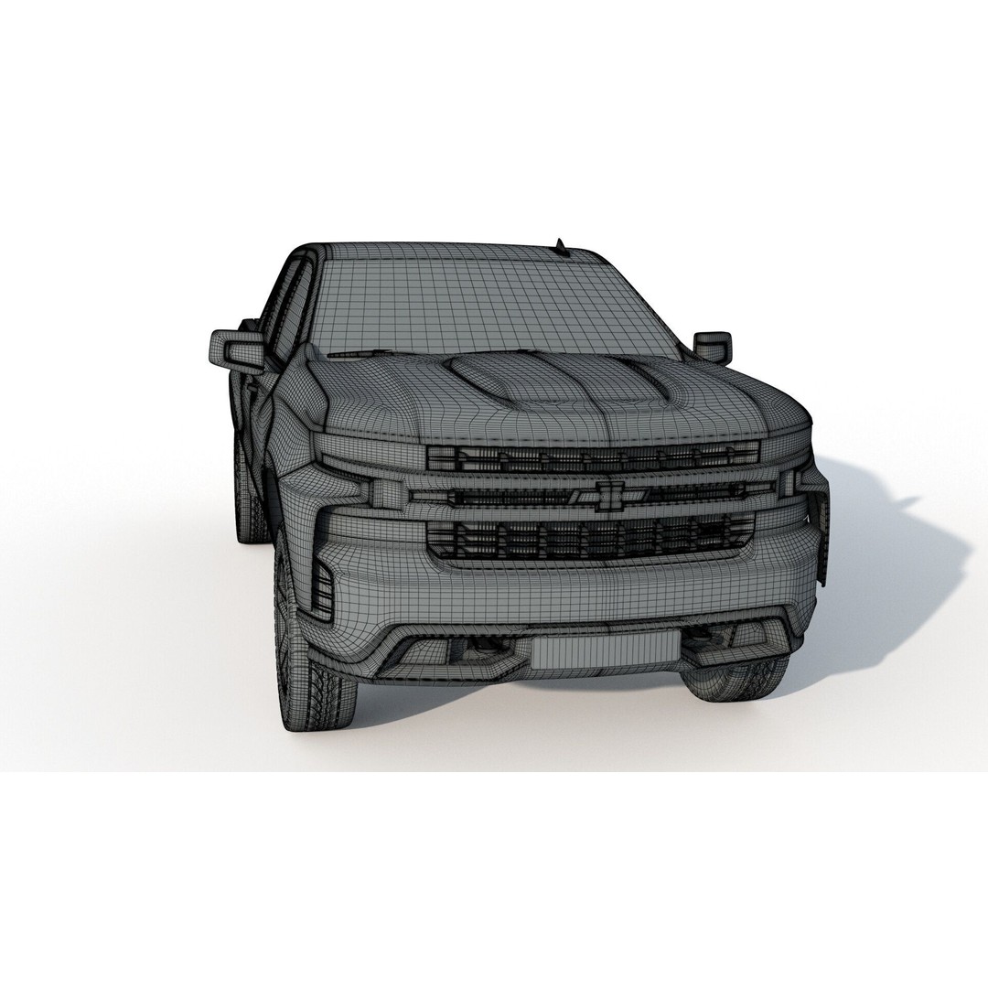 Chevrolet Silverado 3D Model – Detailed SUV Asset, FBX, OBJ - View 15
