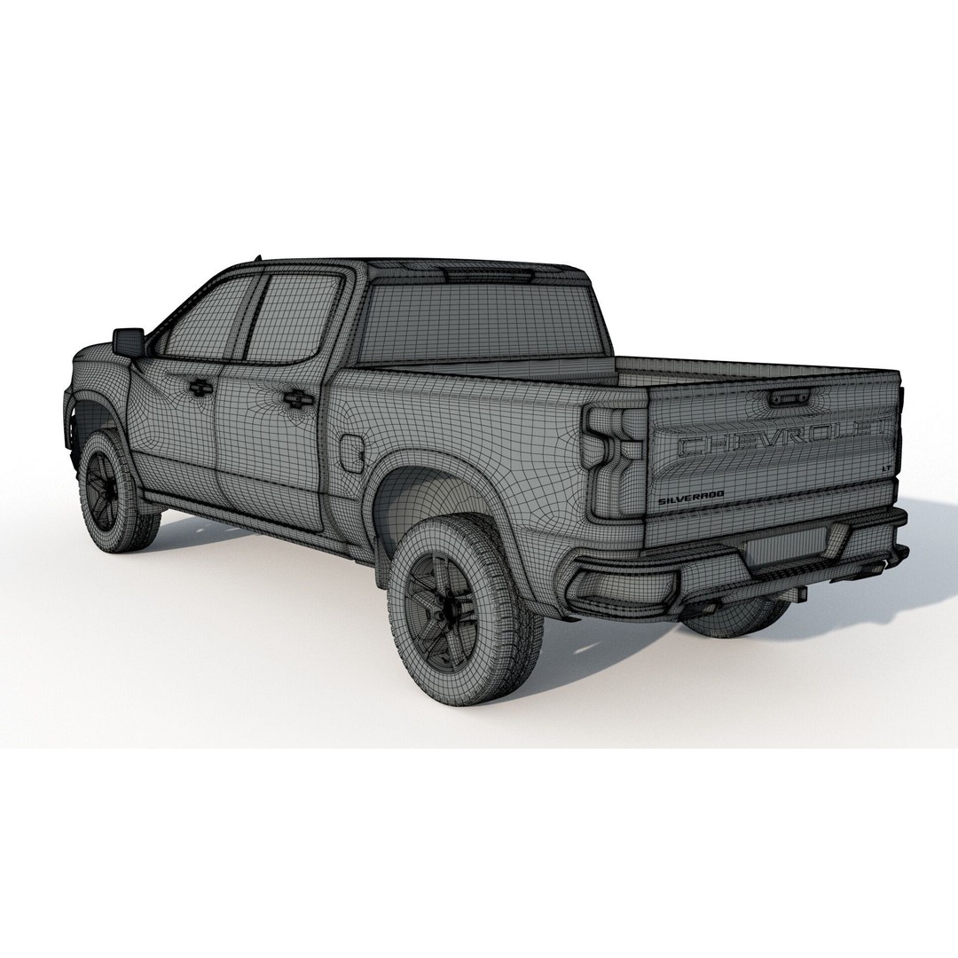 Chevrolet Silverado 3D Model – Detailed SUV Asset, FBX, OBJ - View 17