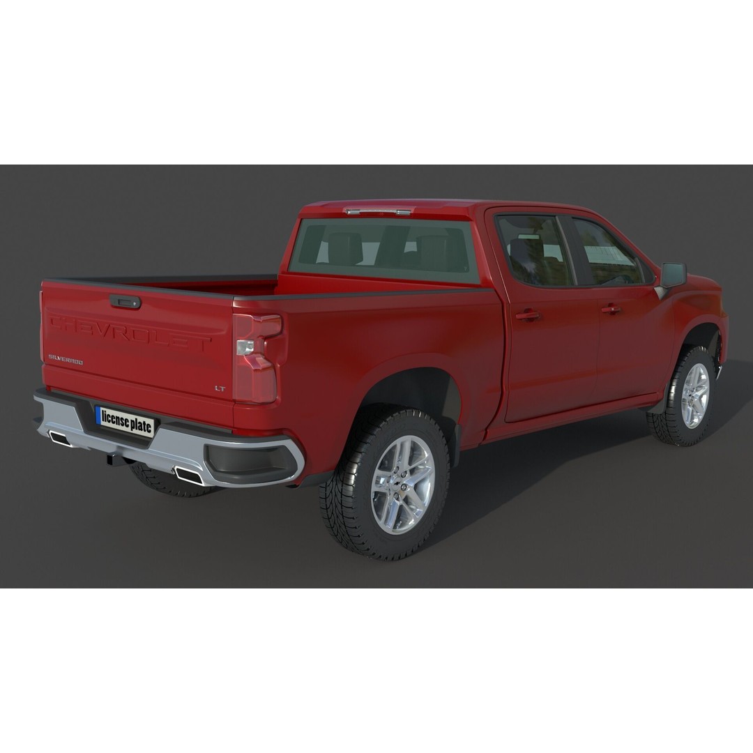 Chevrolet Silverado 3D Model – Detailed SUV Asset, FBX, OBJ - View 8