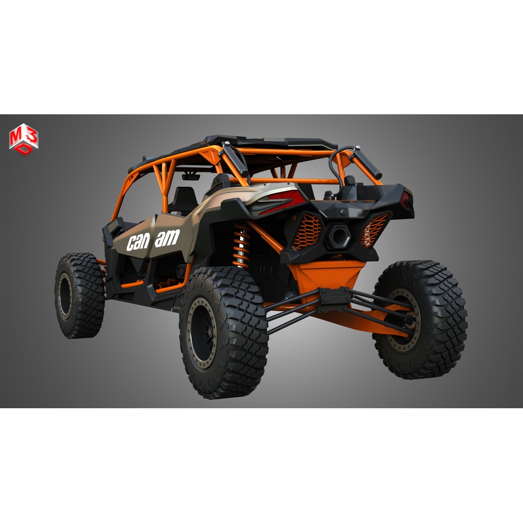 Can-Am Maverick X3 3D Model – High Poly Vehicle Asset, FBX & OBJ - View 15