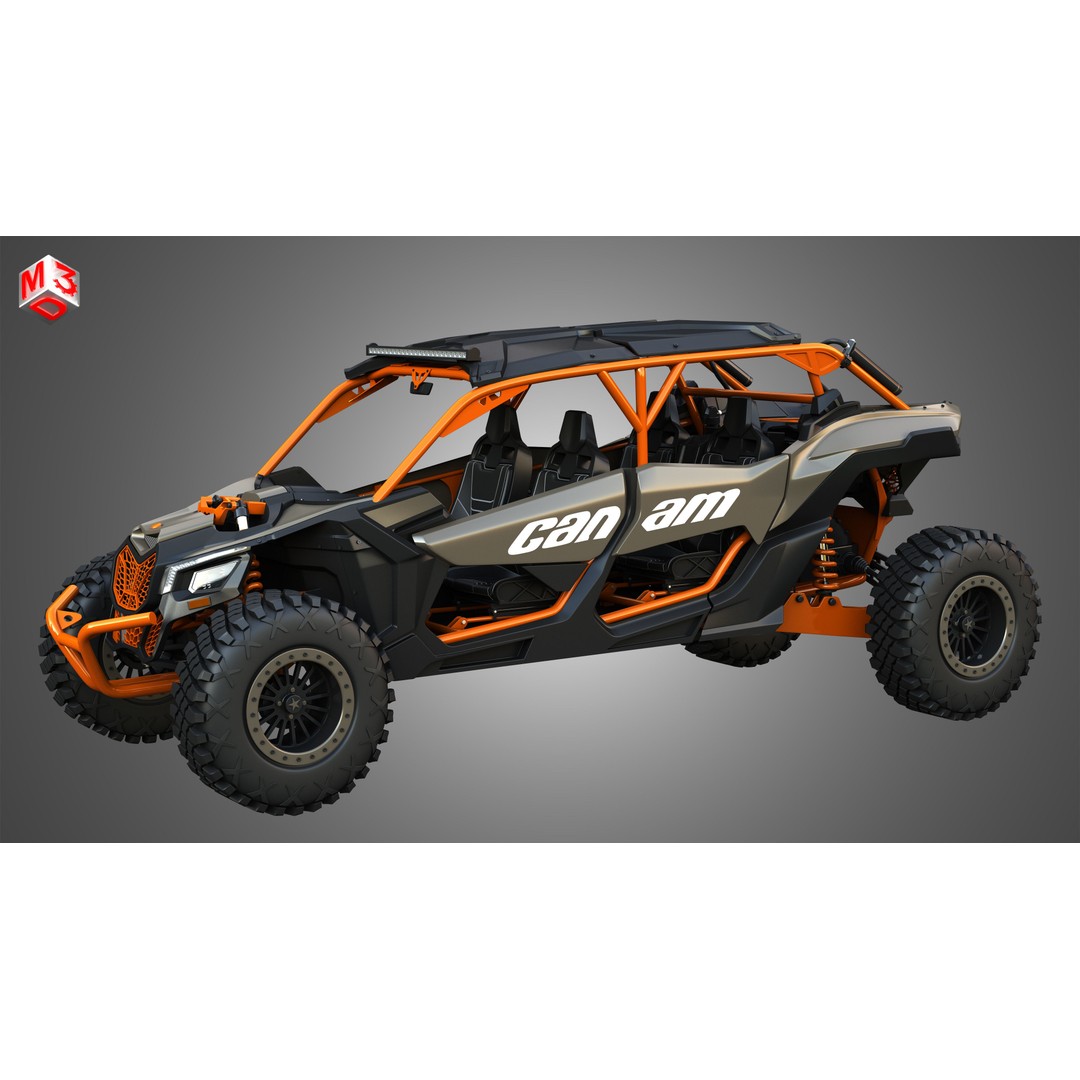 Can-Am Maverick X3 3D Model – High Poly Vehicle Asset, FBX & OBJ - View 16