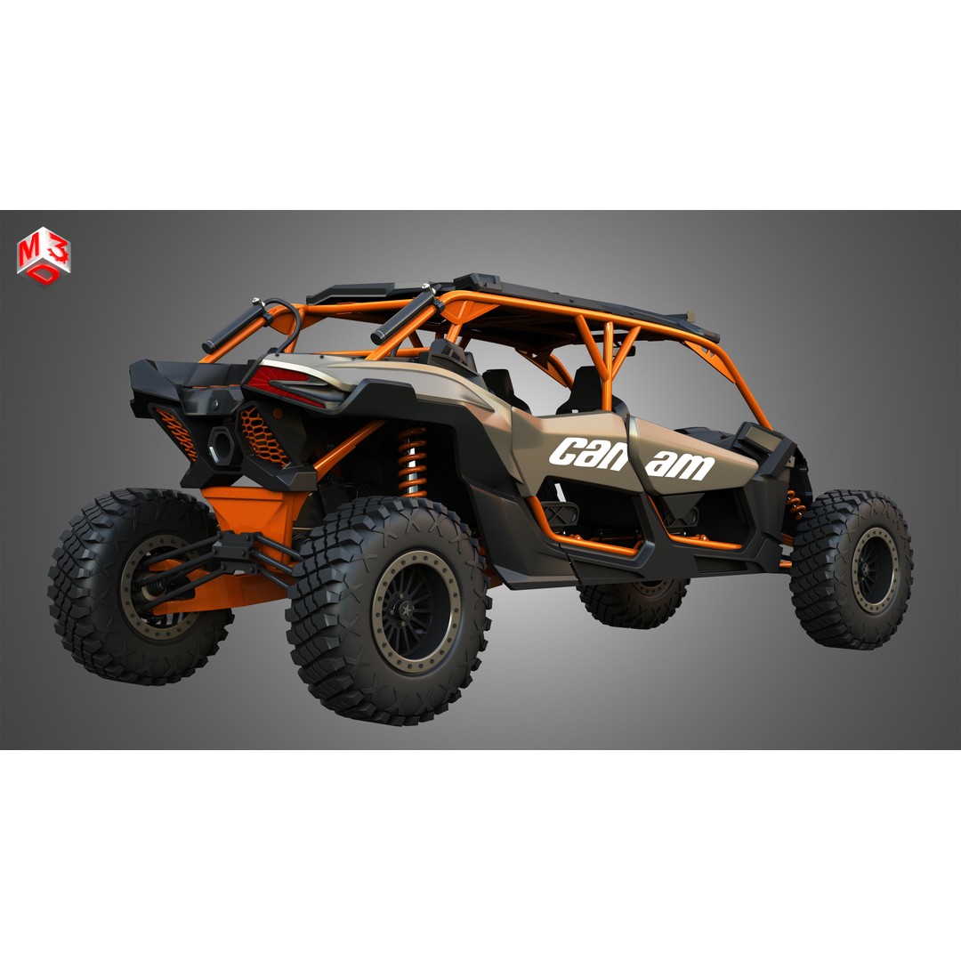 Can-Am Maverick X3 3D Model – High Poly Vehicle Asset, FBX & OBJ - View 3