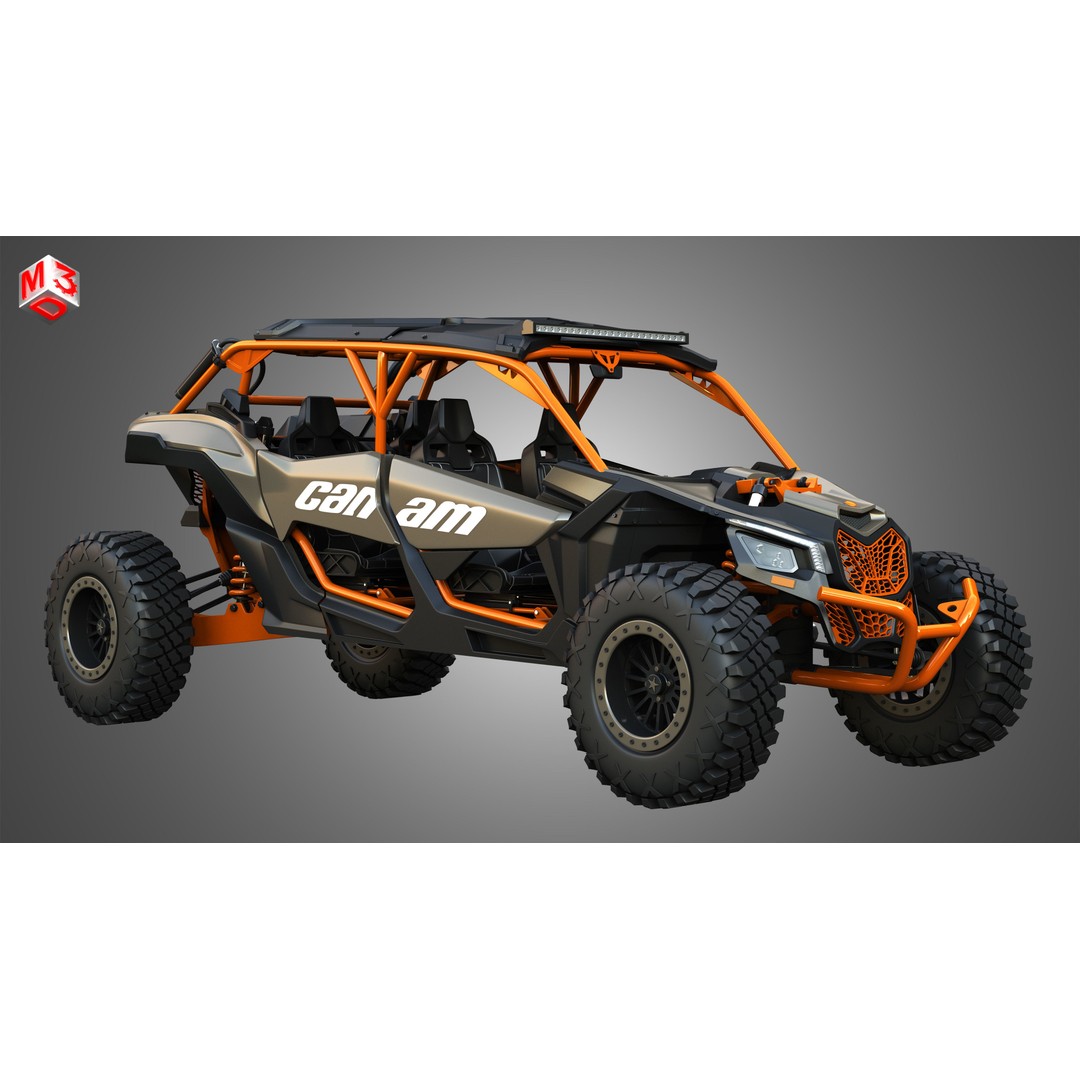 Can-Am Maverick X3 3D Model – High Poly Vehicle Asset, FBX & OBJ - View 4