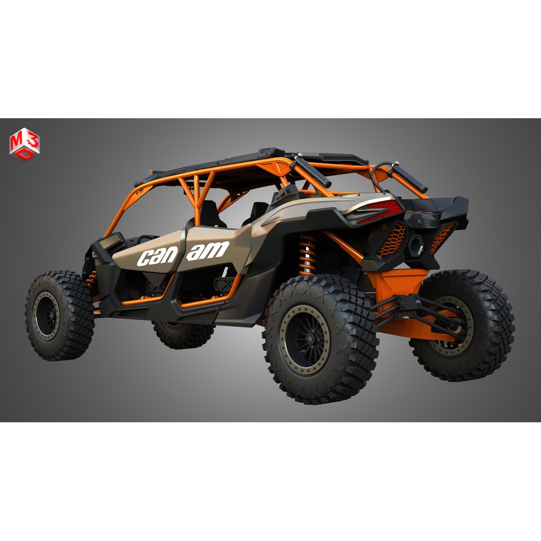 Can-Am Maverick X3 3D Model – High Poly Vehicle Asset, FBX & OBJ - View 5