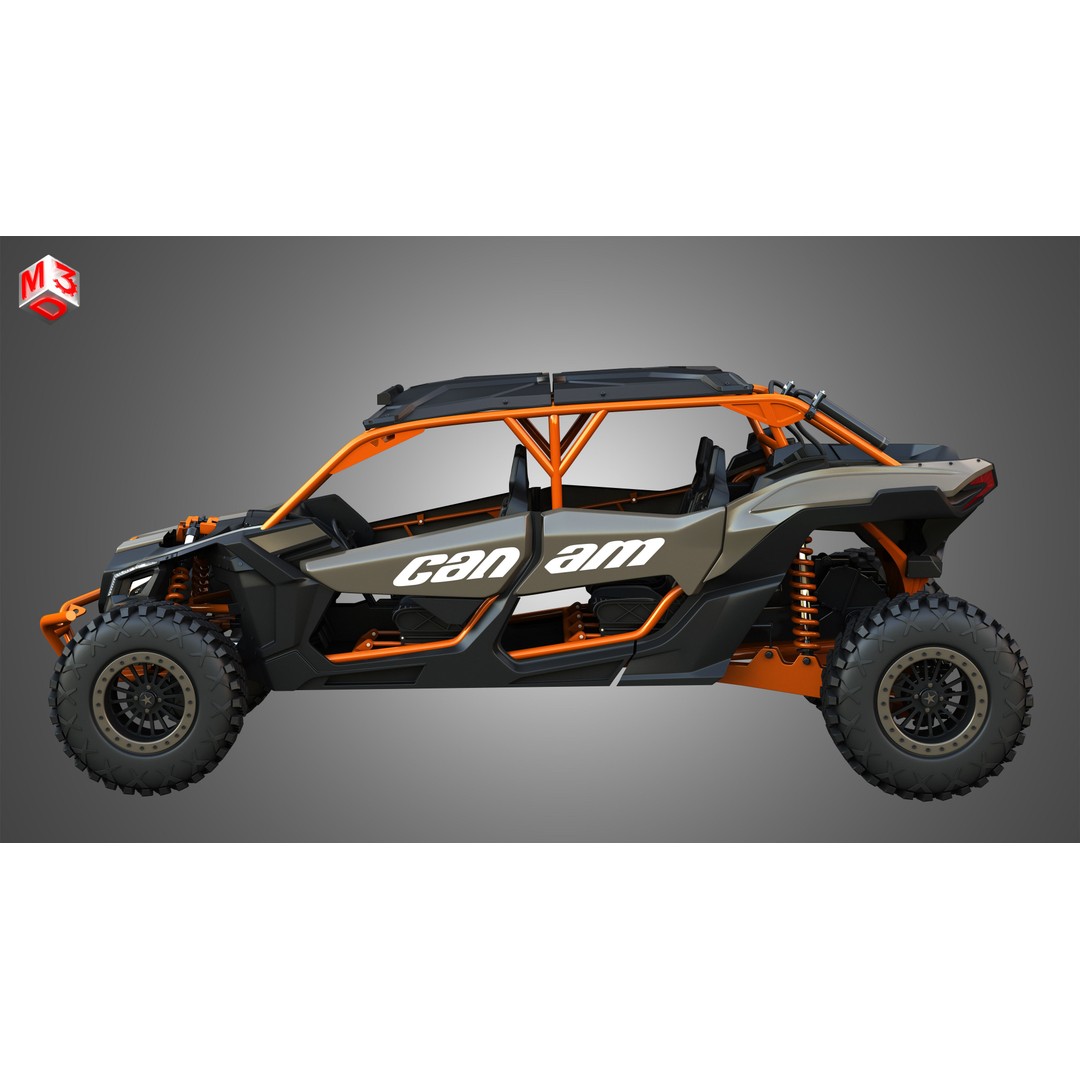 Can-Am Maverick X3 3D Model – High Poly Vehicle Asset, FBX & OBJ - View 6