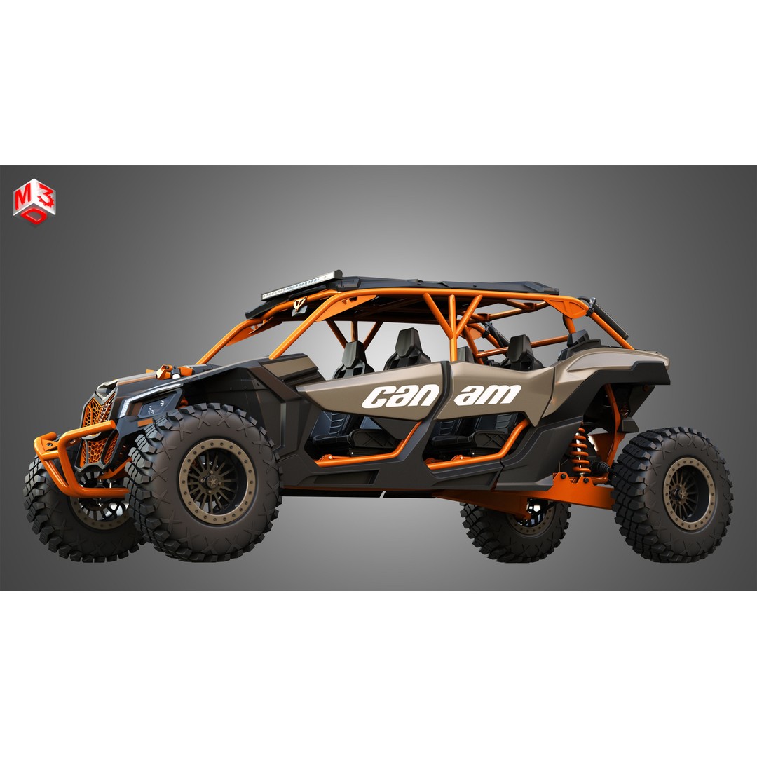 Can-Am Maverick X3 3D Model – High Poly Vehicle Asset, FBX & OBJ - View 8