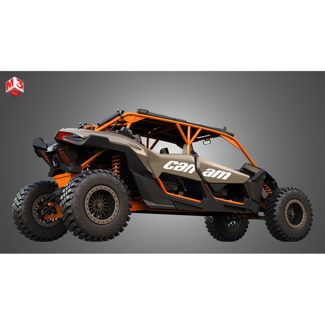 Can-Am Maverick X3 3D Model – High Poly Vehicle Asset, FBX & OBJ - View 9