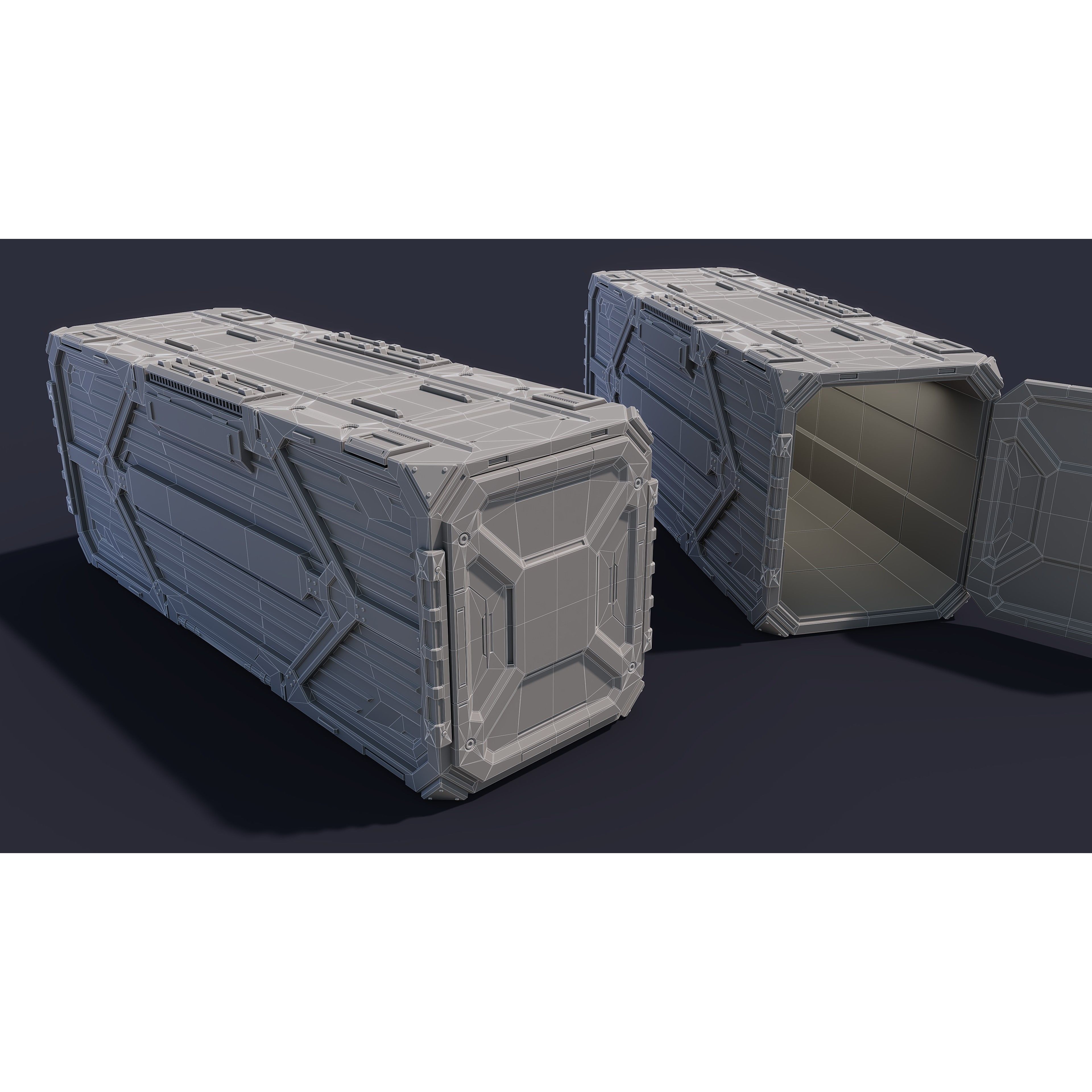 Sci-Fi Parts Kit Pack Vol 05 - Low-Poly Game-Ready 3D Model - View 15