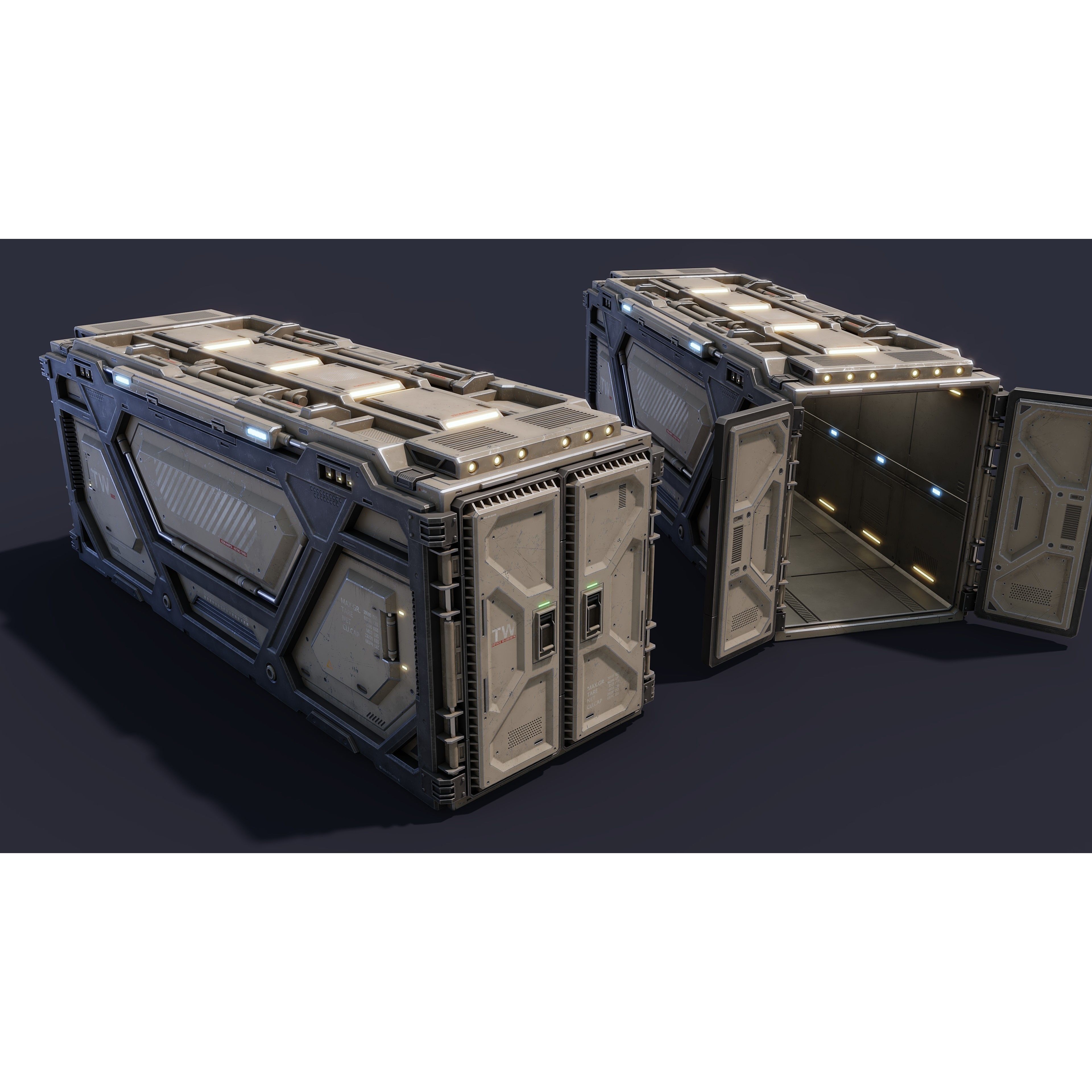 Sci-Fi Parts Kit Pack Vol 05 - Low-Poly Game-Ready 3D Model - View 21