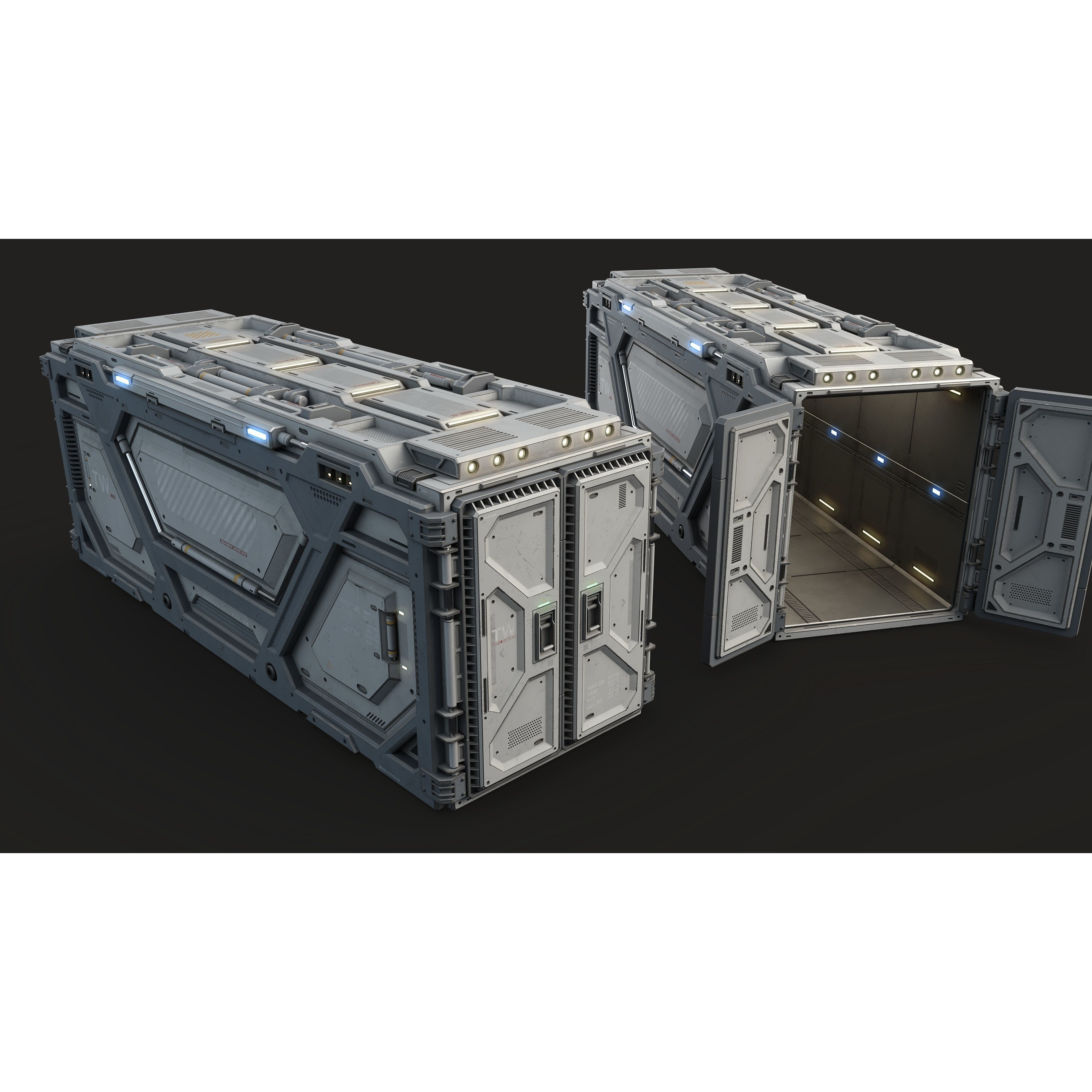 Sci-Fi Parts Kit Pack Vol 05 - Low-Poly Game-Ready 3D Model - View 22