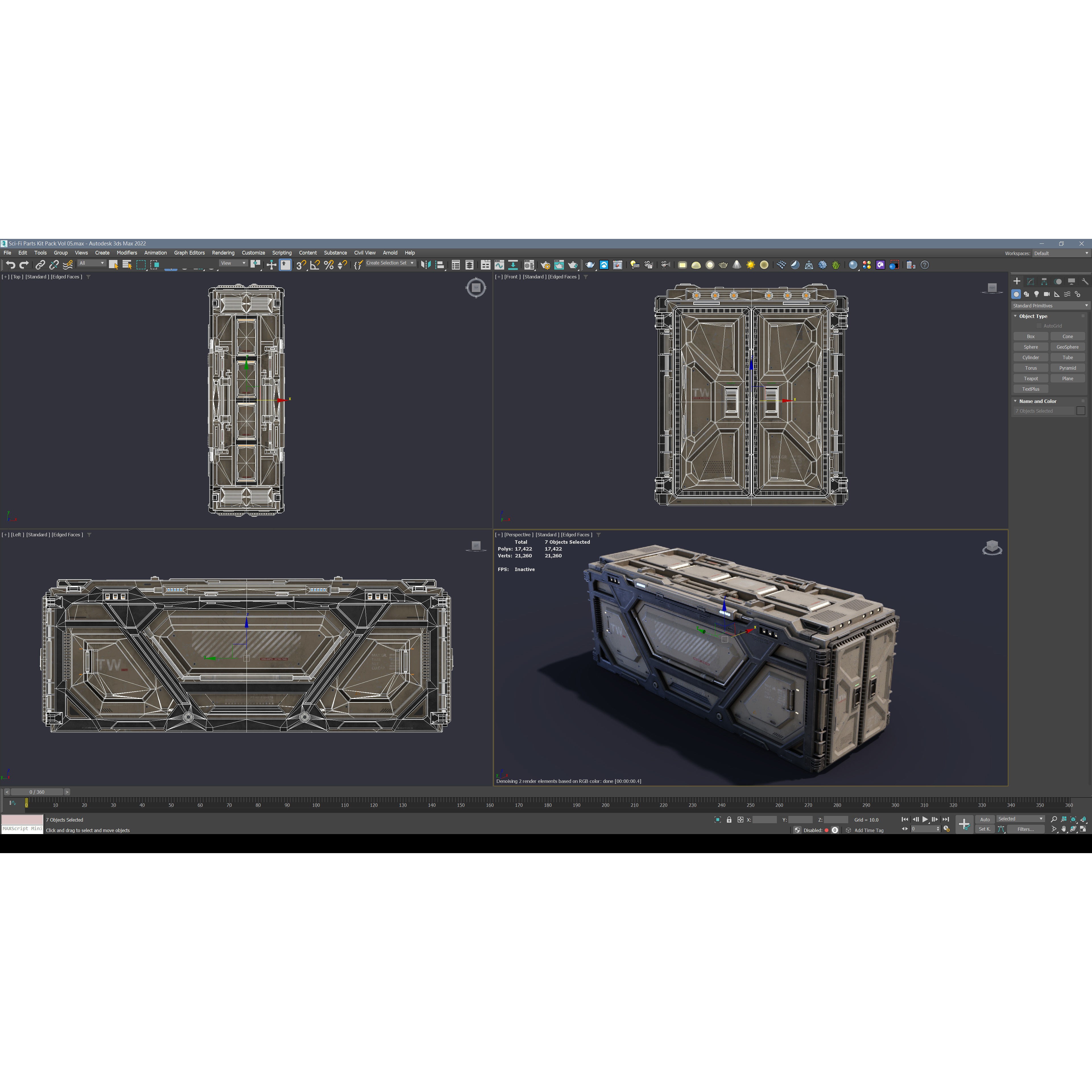 Sci-Fi Parts Kit Pack Vol 05 - Low-Poly Game-Ready 3D Model - View 24