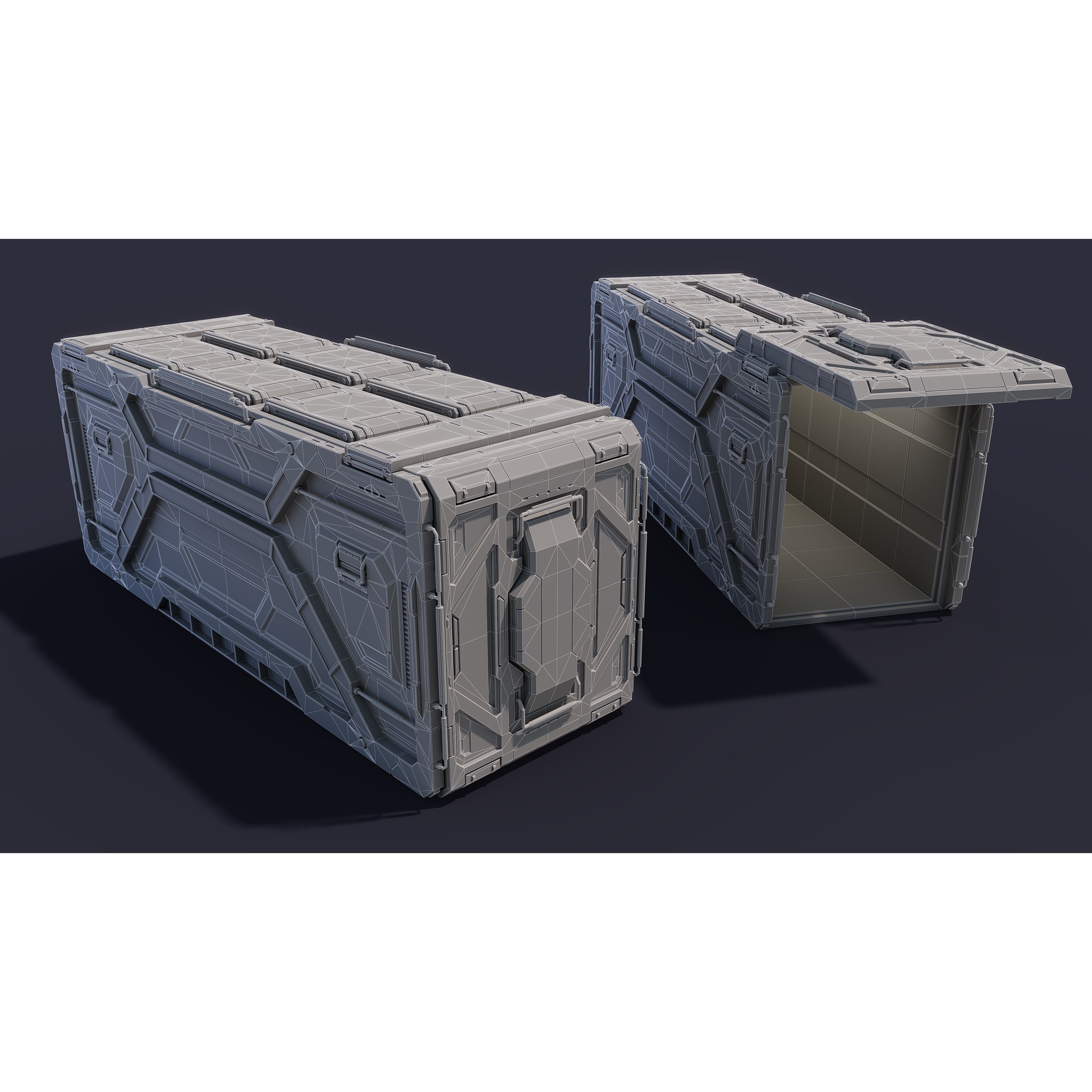 Sci-Fi Parts Kit Pack Vol 05 - Low-Poly Game-Ready 3D Model - View 27