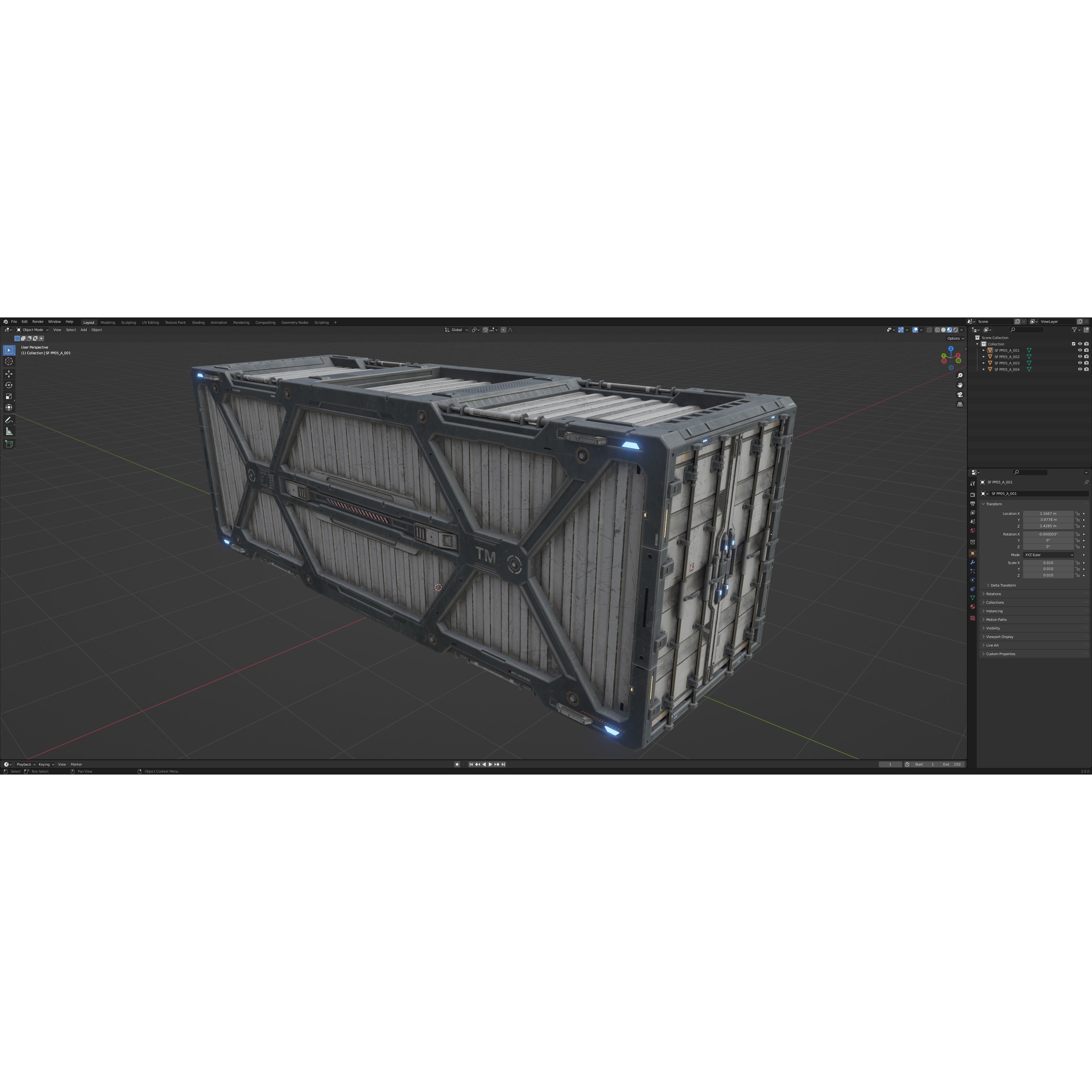 Sci-Fi Parts Kit Pack Vol 05 - Low-Poly Game-Ready 3D Model - View 29