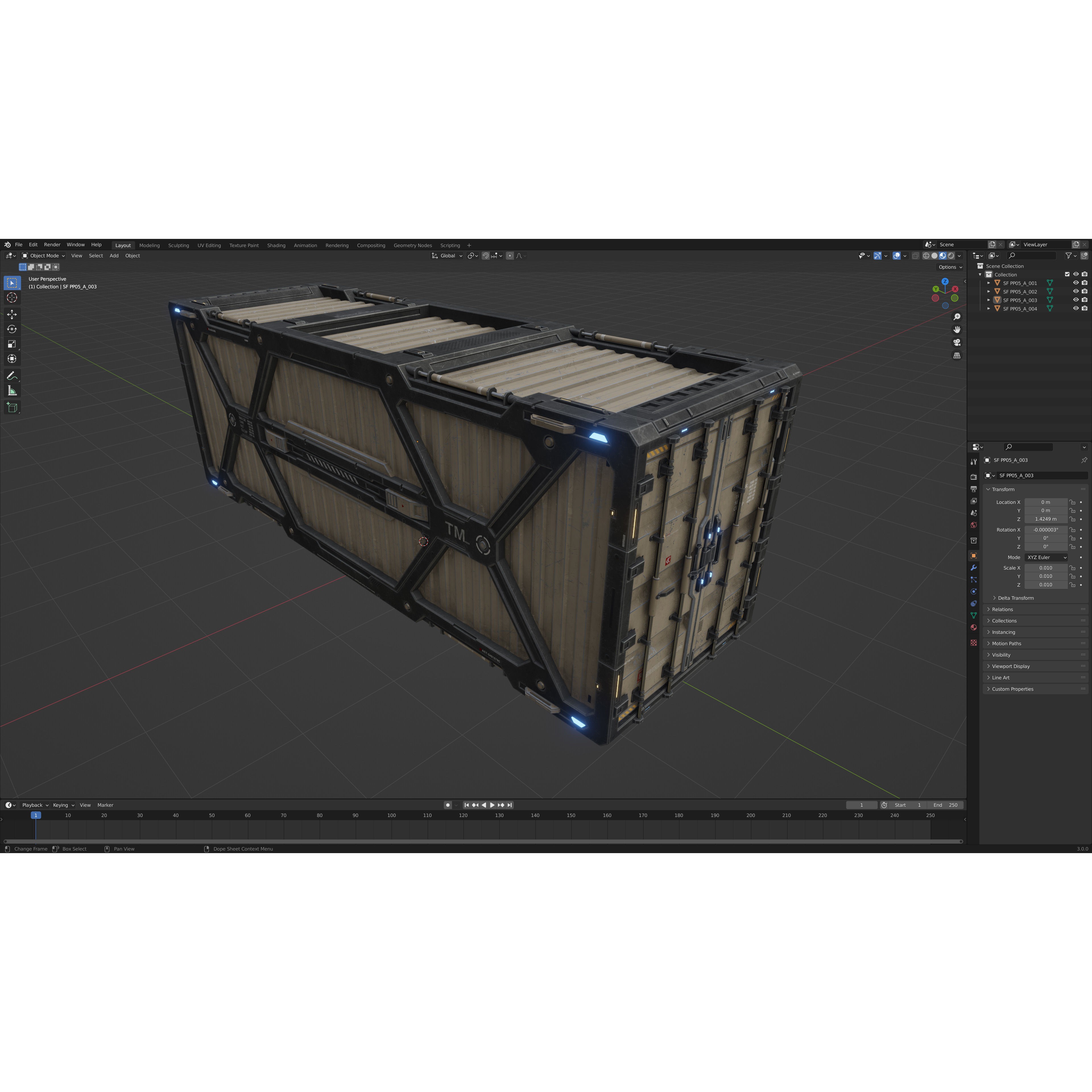 Sci-Fi Parts Kit Pack Vol 05 - Low-Poly Game-Ready 3D Model - View 30
