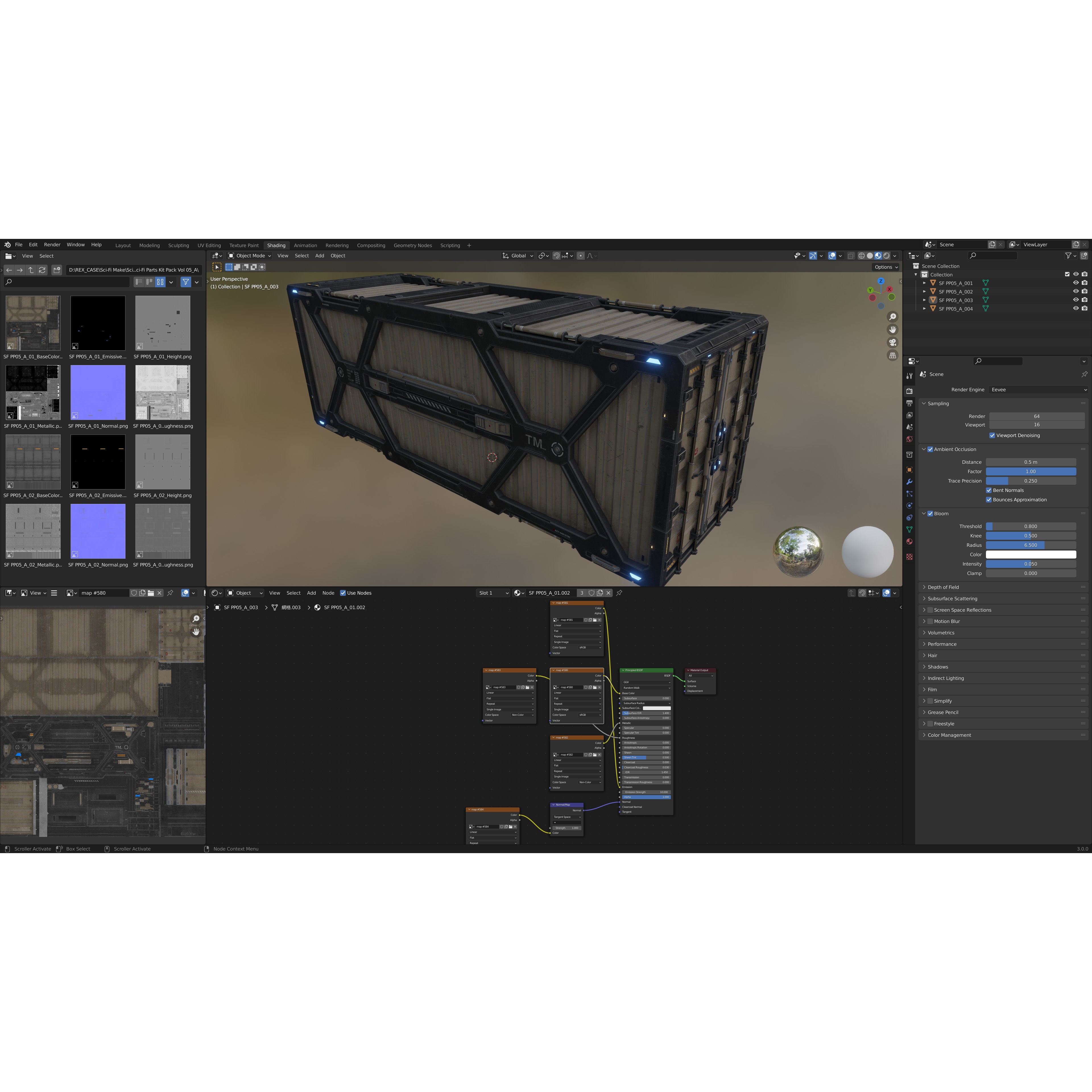 Sci-Fi Parts Kit Pack Vol 05 - Low-Poly Game-Ready 3D Model - View 31