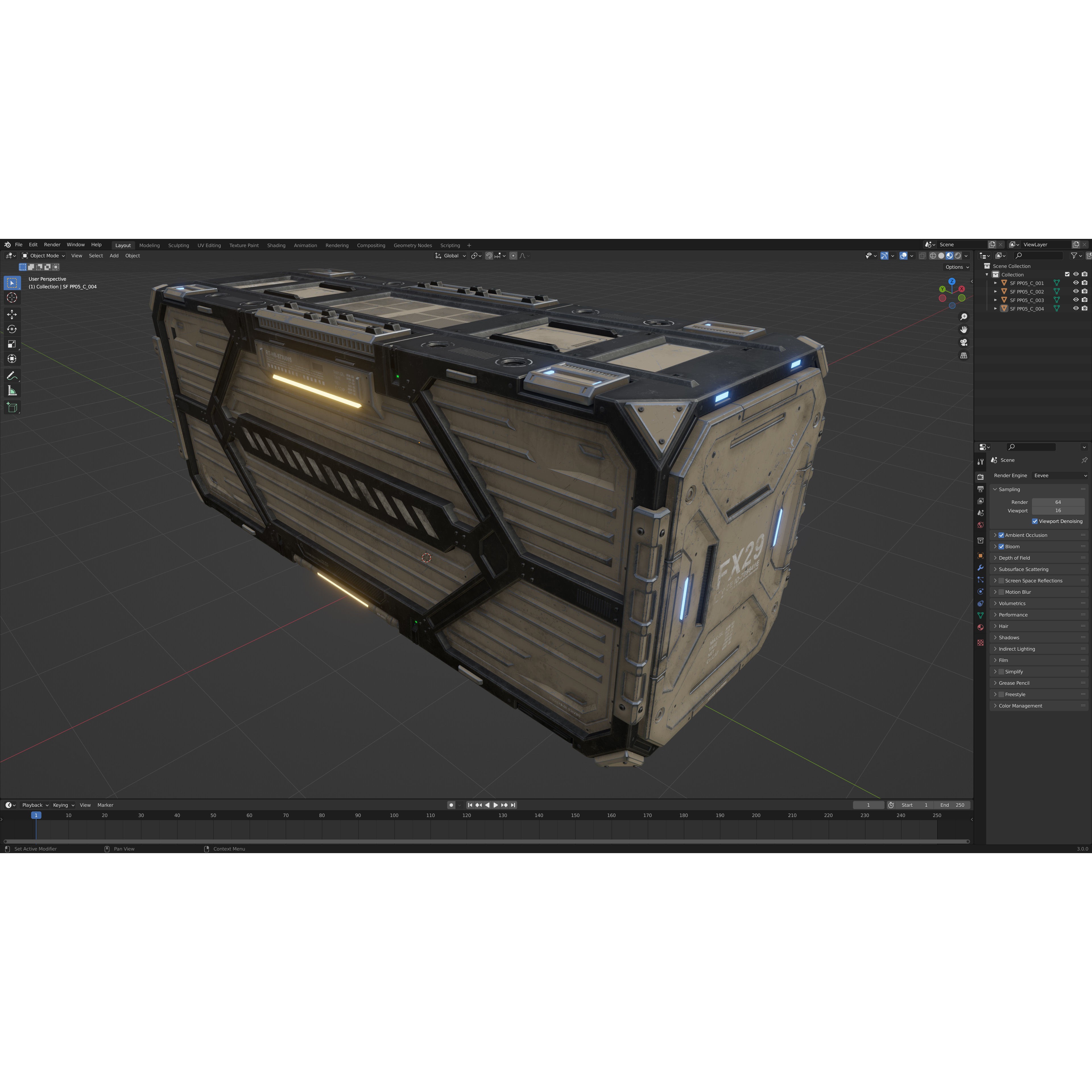 Sci-Fi Parts Kit Pack Vol 05 - Low-Poly Game-Ready 3D Model - View 38