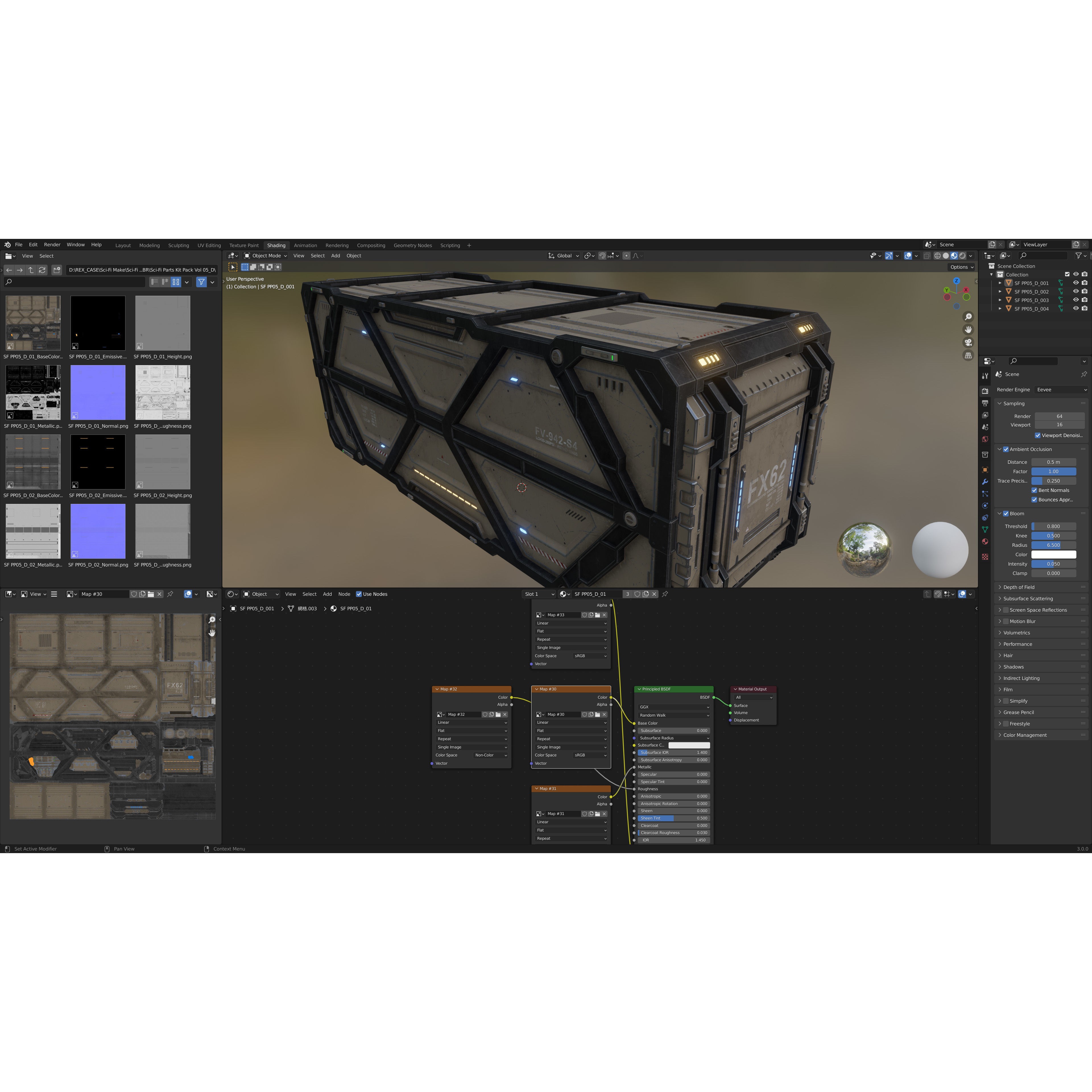 Sci-Fi Parts Kit Pack Vol 05 - Low-Poly Game-Ready 3D Model - View 43