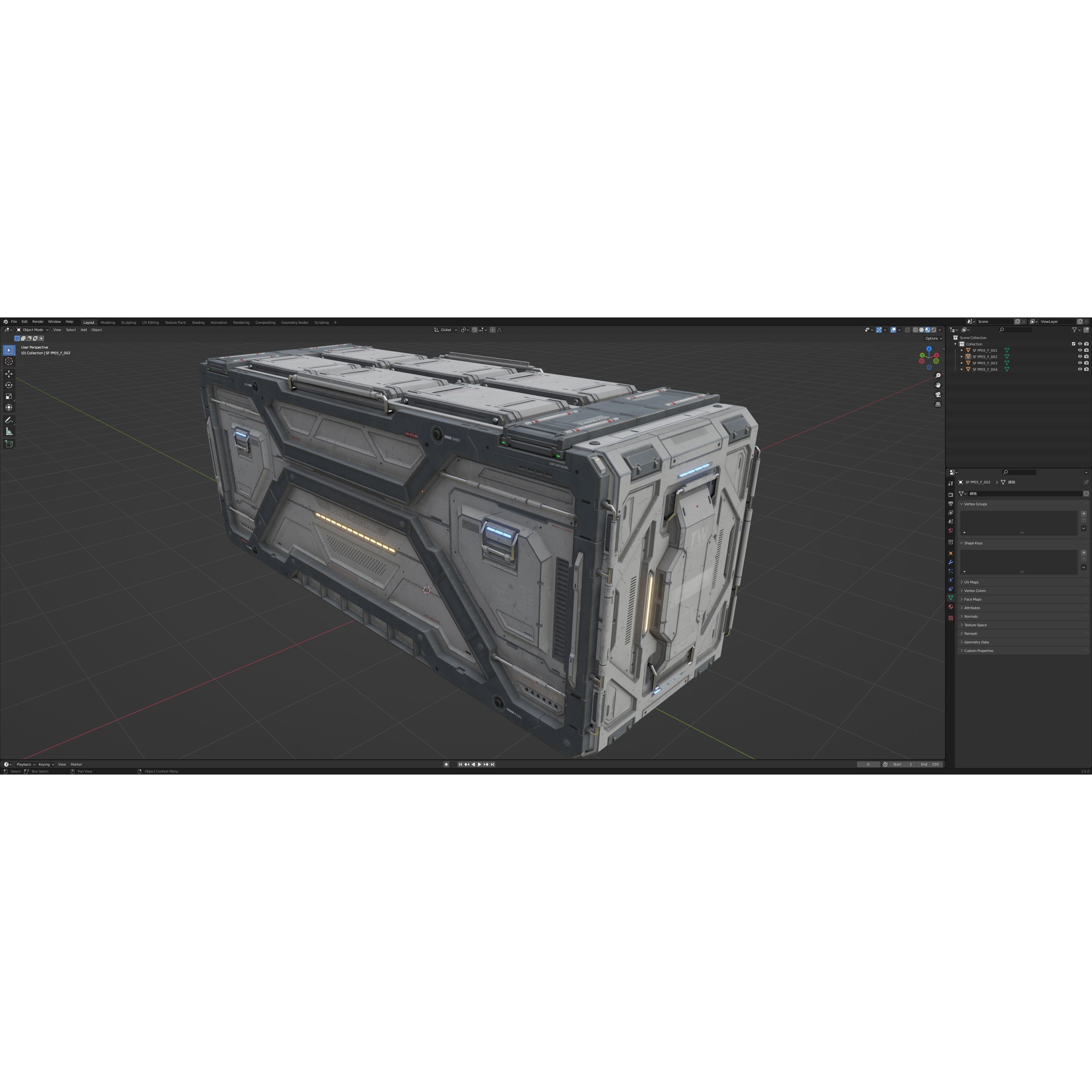 Sci-Fi Parts Kit Pack Vol 05 - Low-Poly Game-Ready 3D Model - View 49