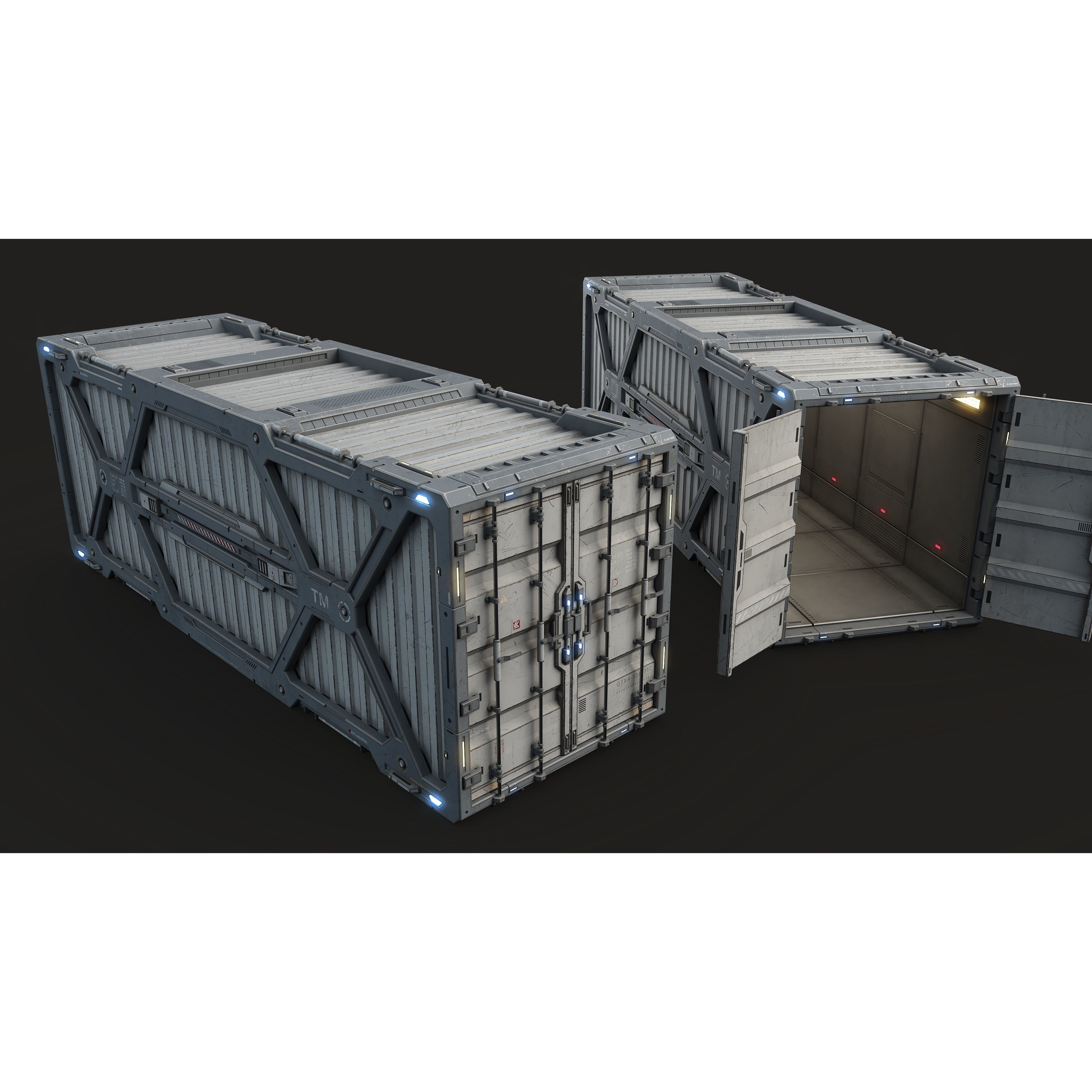 Sci-Fi Parts Kit Pack Vol 05 - Low-Poly Game-Ready 3D Model - View 6