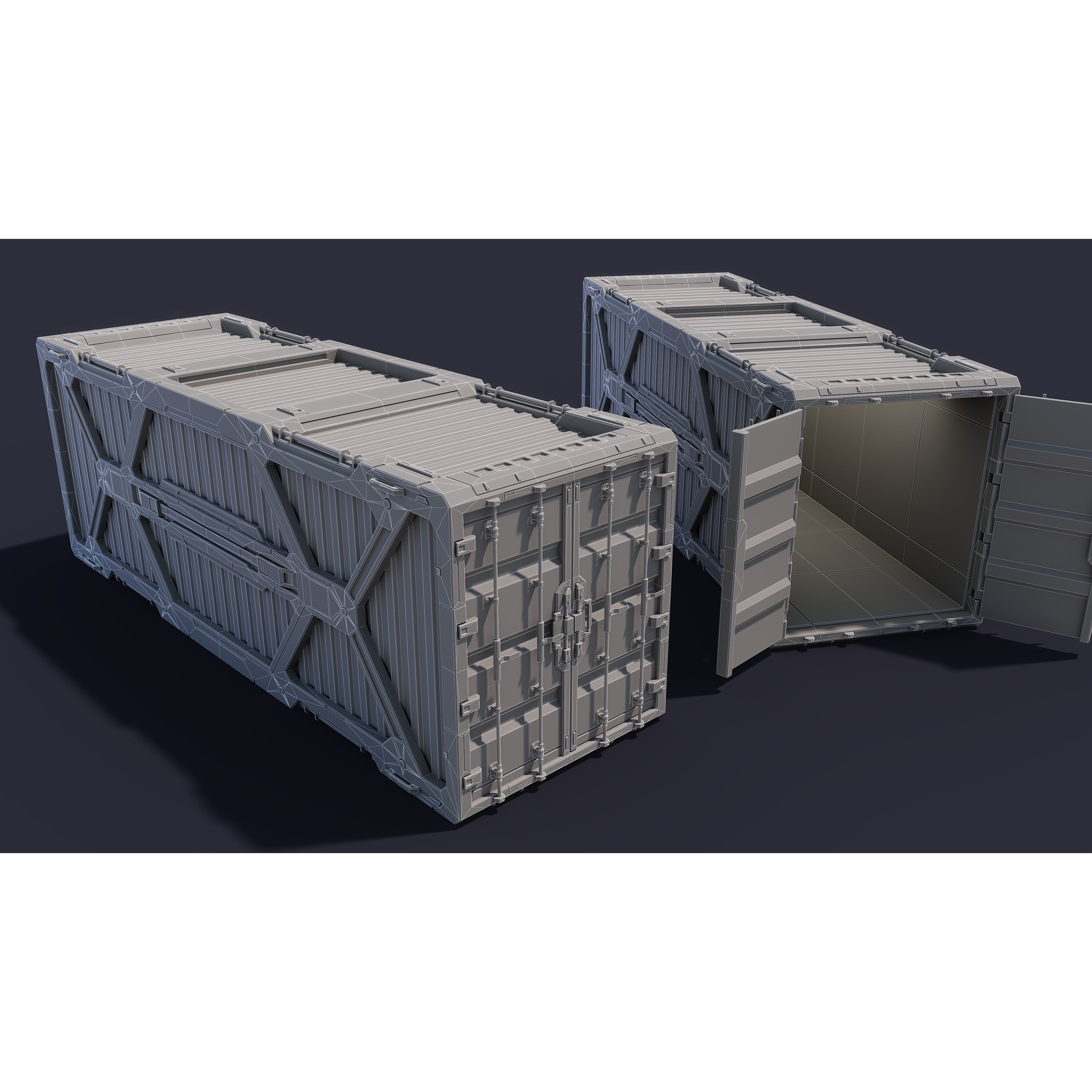 Sci-Fi Parts Kit Pack Vol 05 - Low-Poly Game-Ready 3D Model - View 7