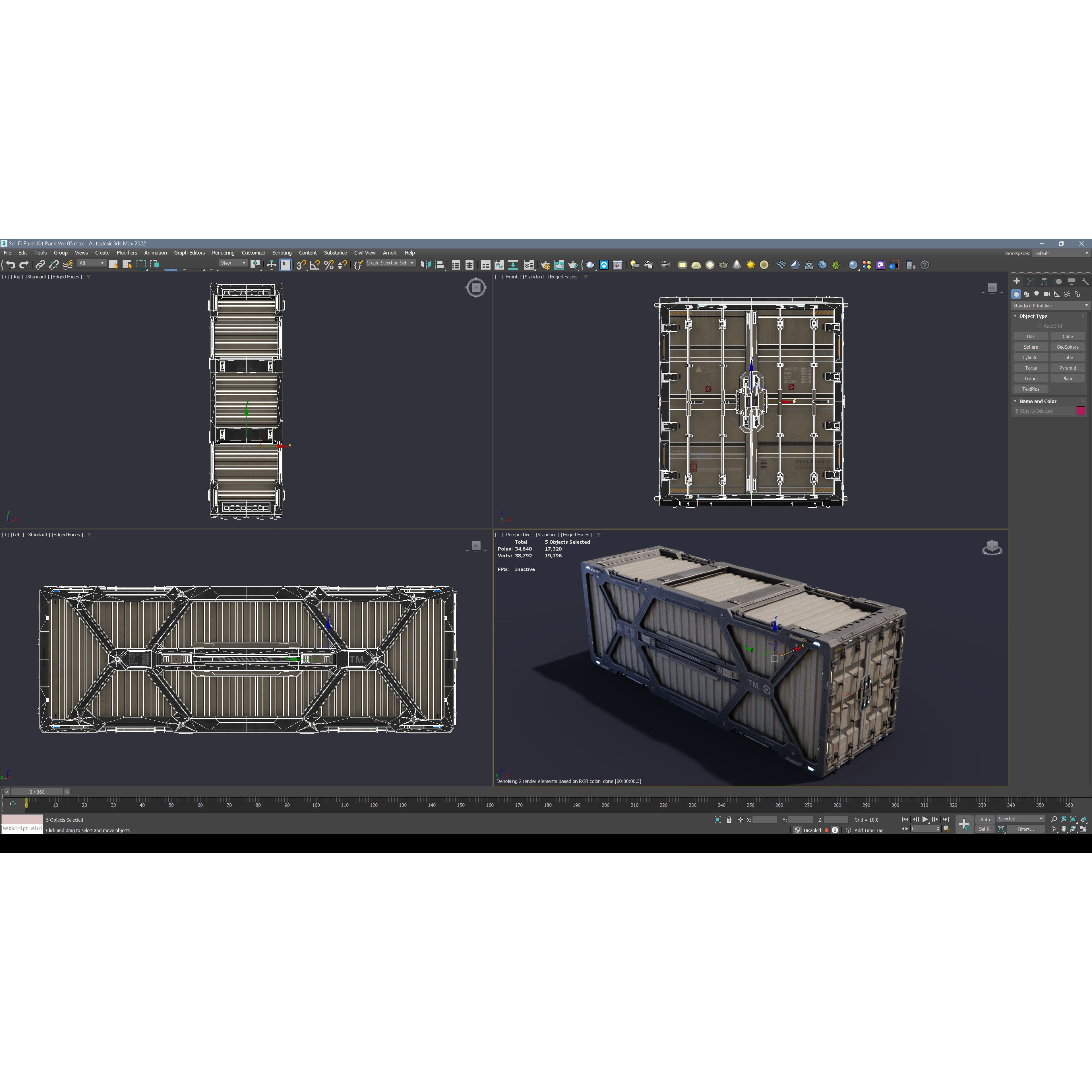 Sci-Fi Parts Kit Pack Vol 05 - Low-Poly Game-Ready 3D Model - View 8