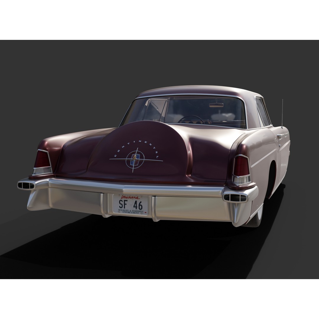 1956 Lincoln Continental Mark II 3D Model – Hi-Poly PBR Asset, Blender, FBX, OBJ - View 11