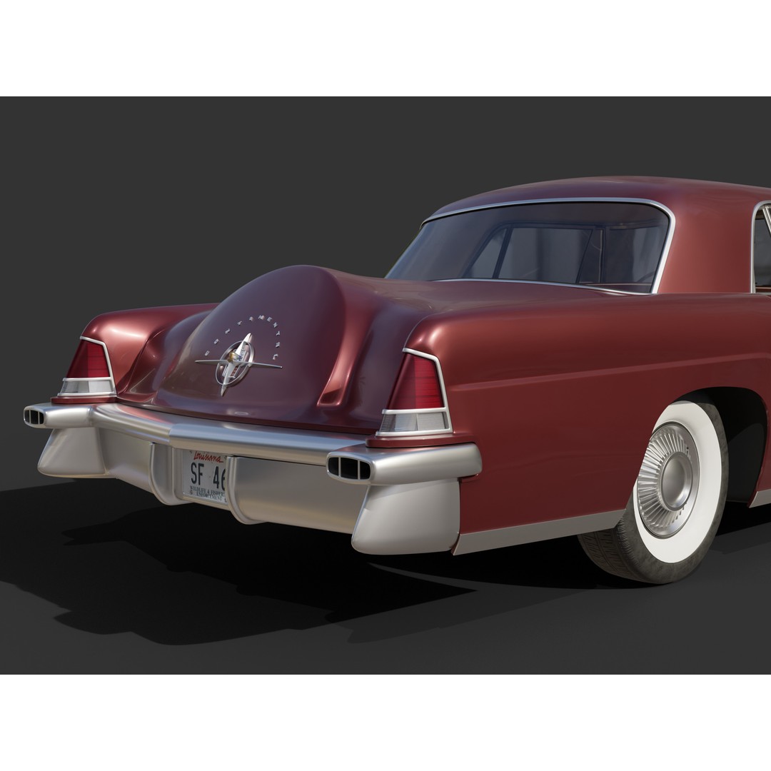 1956 Lincoln Continental Mark II 3D Model – Hi-Poly PBR Asset, Blender, FBX, OBJ - View 16