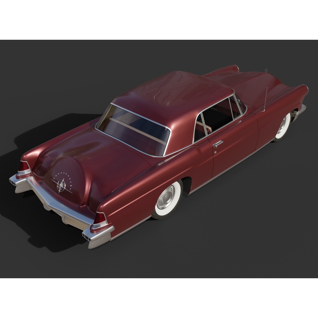 1956 Lincoln Continental Mark II 3D Model – Hi-Poly PBR Asset, Blender, FBX, OBJ - View 17