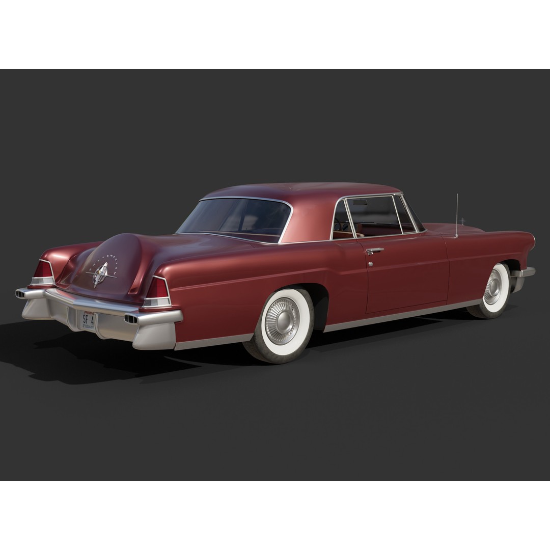1956 Lincoln Continental Mark II 3D Model – Hi-Poly PBR Asset, Blender, FBX, OBJ - View 18