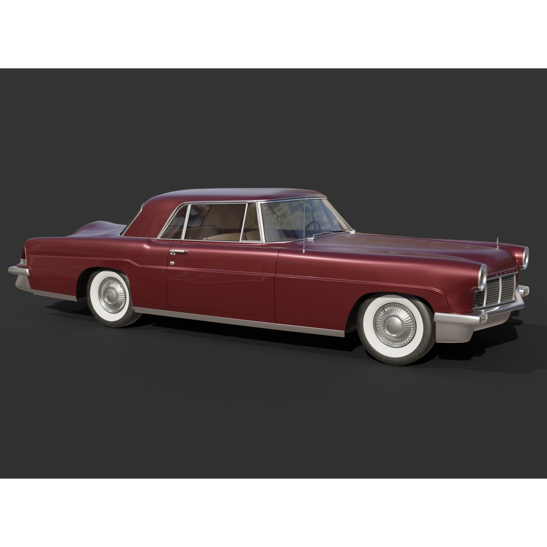 1956 Lincoln Continental Mark II 3D Model – Hi-Poly PBR Asset, Blender, FBX, OBJ - View 19