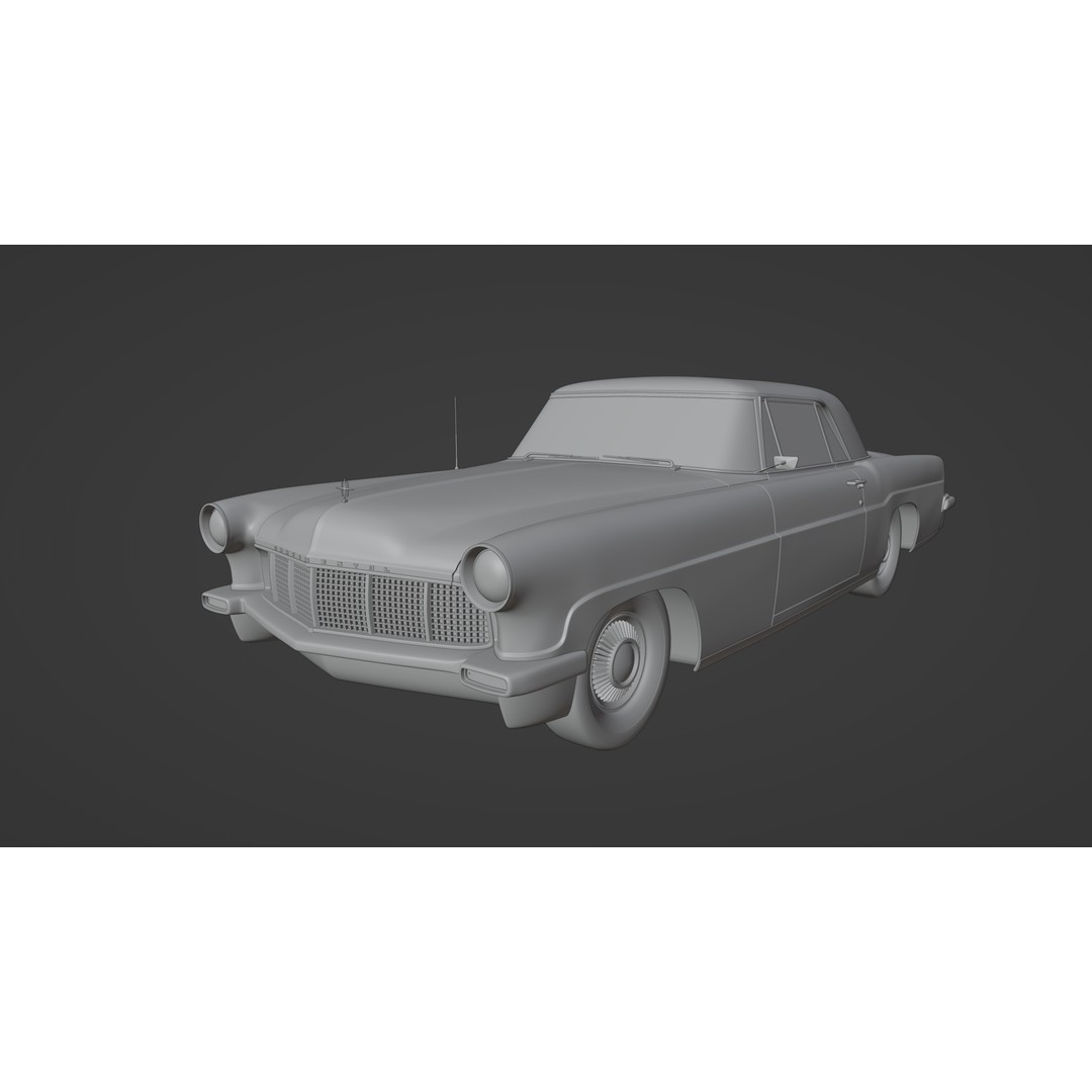 1956 Lincoln Continental Mark II 3D Model – Hi-Poly PBR Asset, Blender, FBX, OBJ - View 21