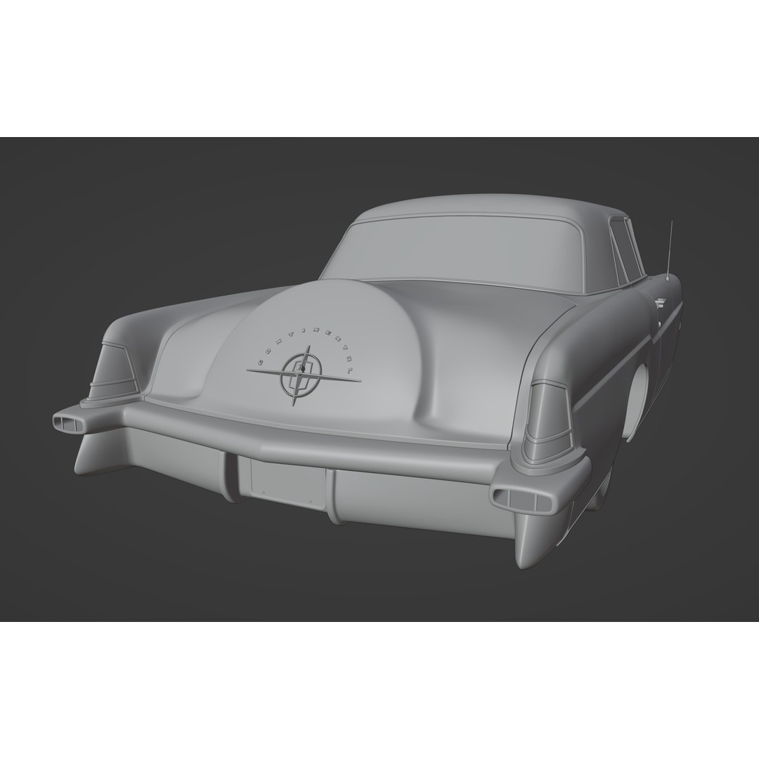 1956 Lincoln Continental Mark II 3D Model – Hi-Poly PBR Asset, Blender, FBX, OBJ - View 23