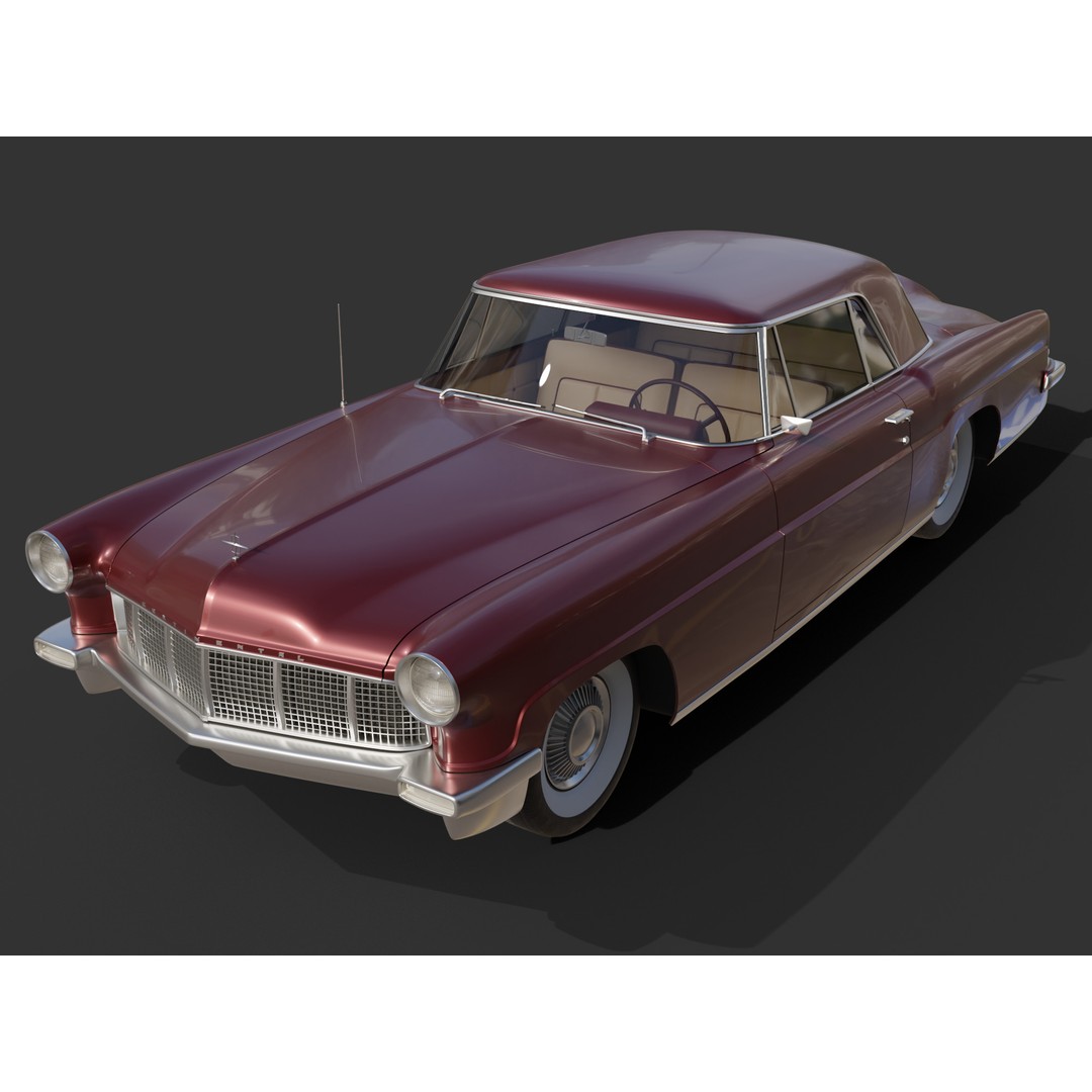 1956 Lincoln Continental Mark II 3D Model – Hi-Poly PBR Asset, Blender, FBX, OBJ - View 5
