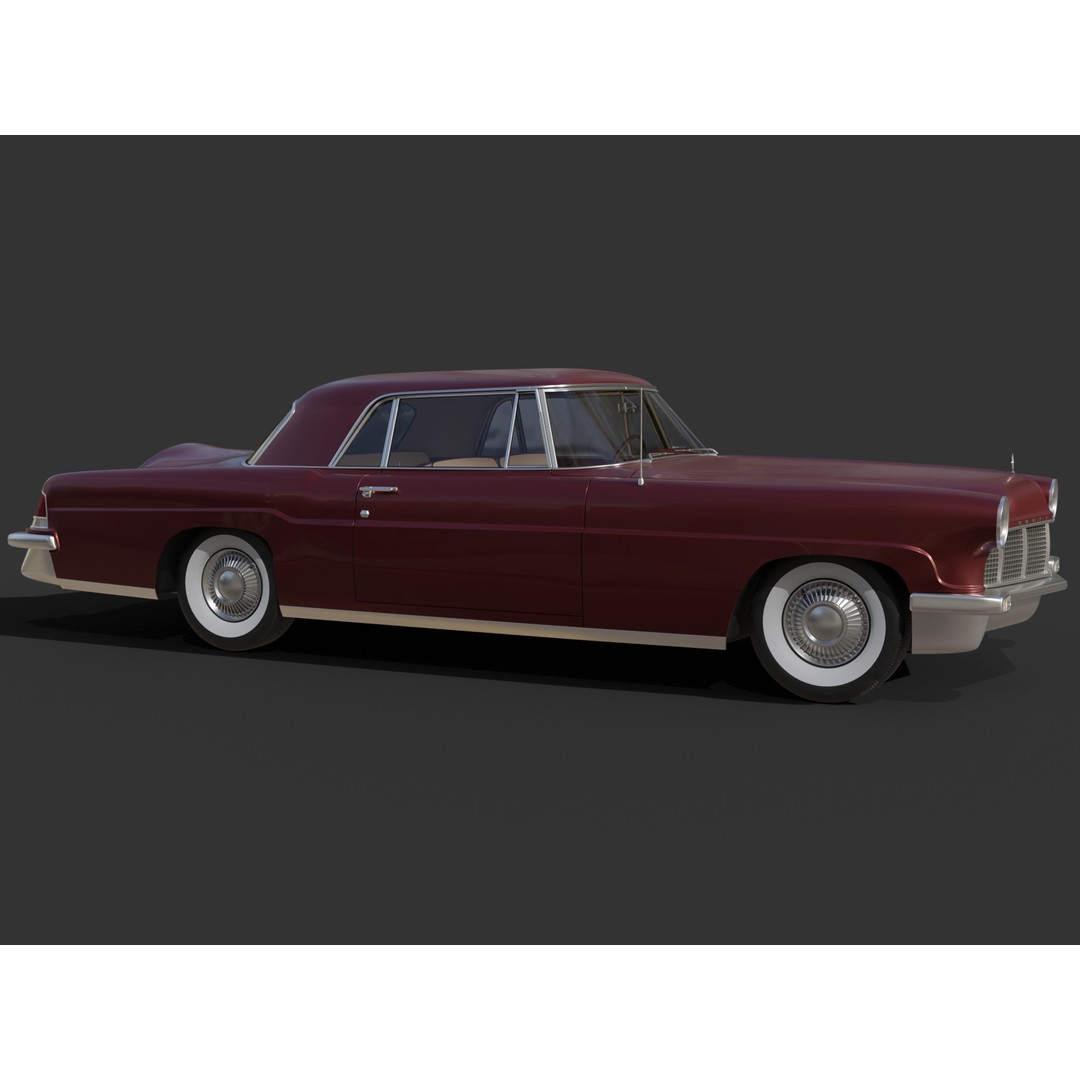 1956 Lincoln Continental Mark II 3D Model – Hi-Poly PBR Asset, Blender, FBX, OBJ - View 6