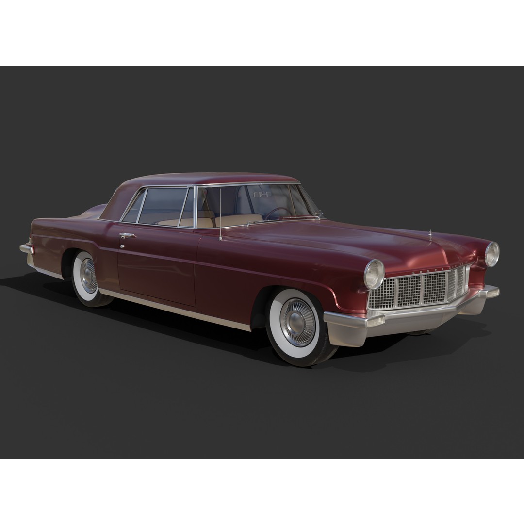 1956 Lincoln Continental Mark II 3D Model – Hi-Poly PBR Asset, Blender, FBX, OBJ - View 7