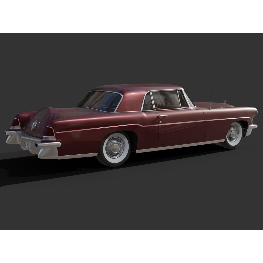 1956 Lincoln Continental Mark II 3D Model – Hi-Poly PBR Asset, Blender, FBX, OBJ - View 9
