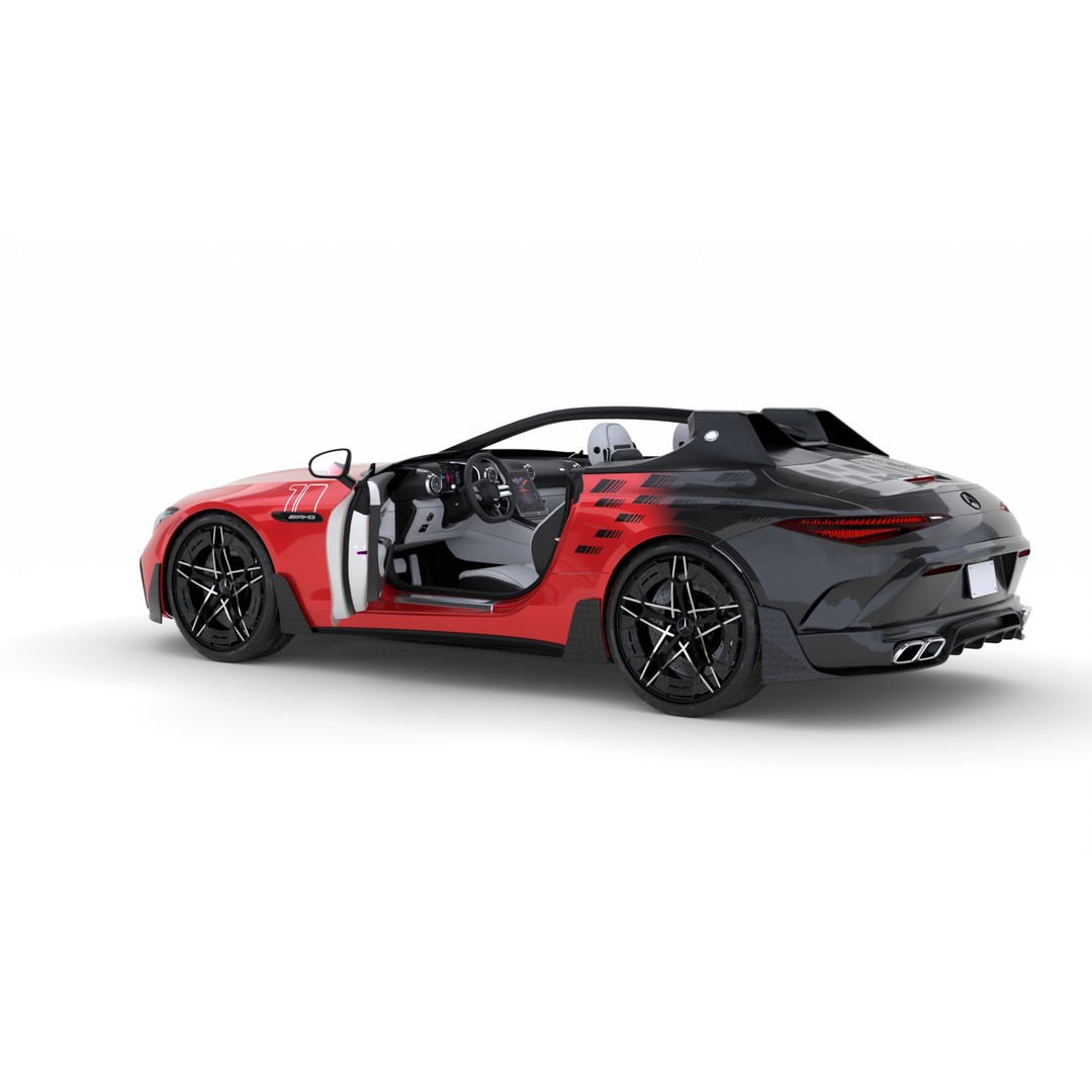 Mercedes AMG PureSpeed Concept 2025 3D Model – High Poly PBR Asset for Blender - View 11