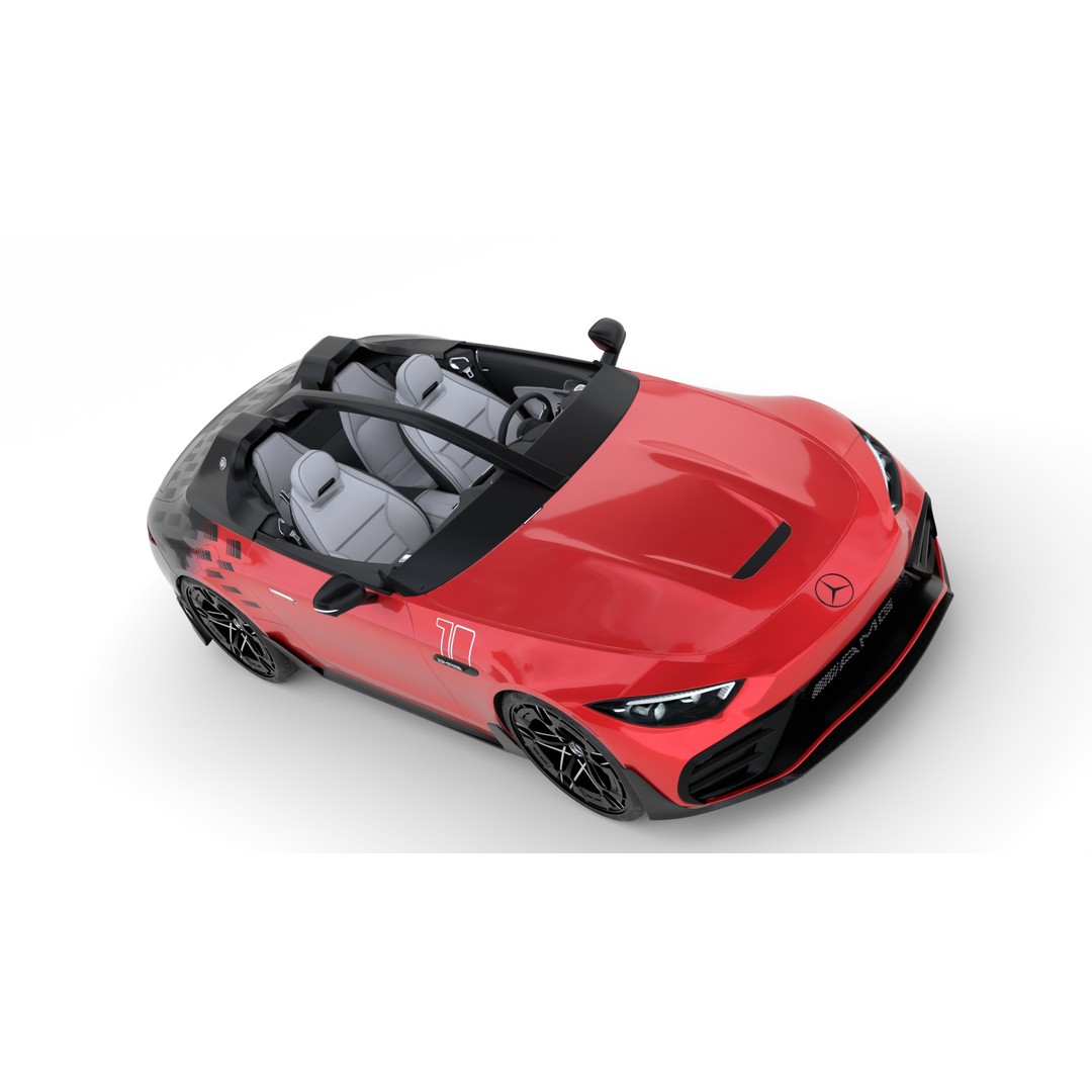 Mercedes AMG PureSpeed Concept 2025 3D Model – High Poly PBR Asset for Blender - View 13