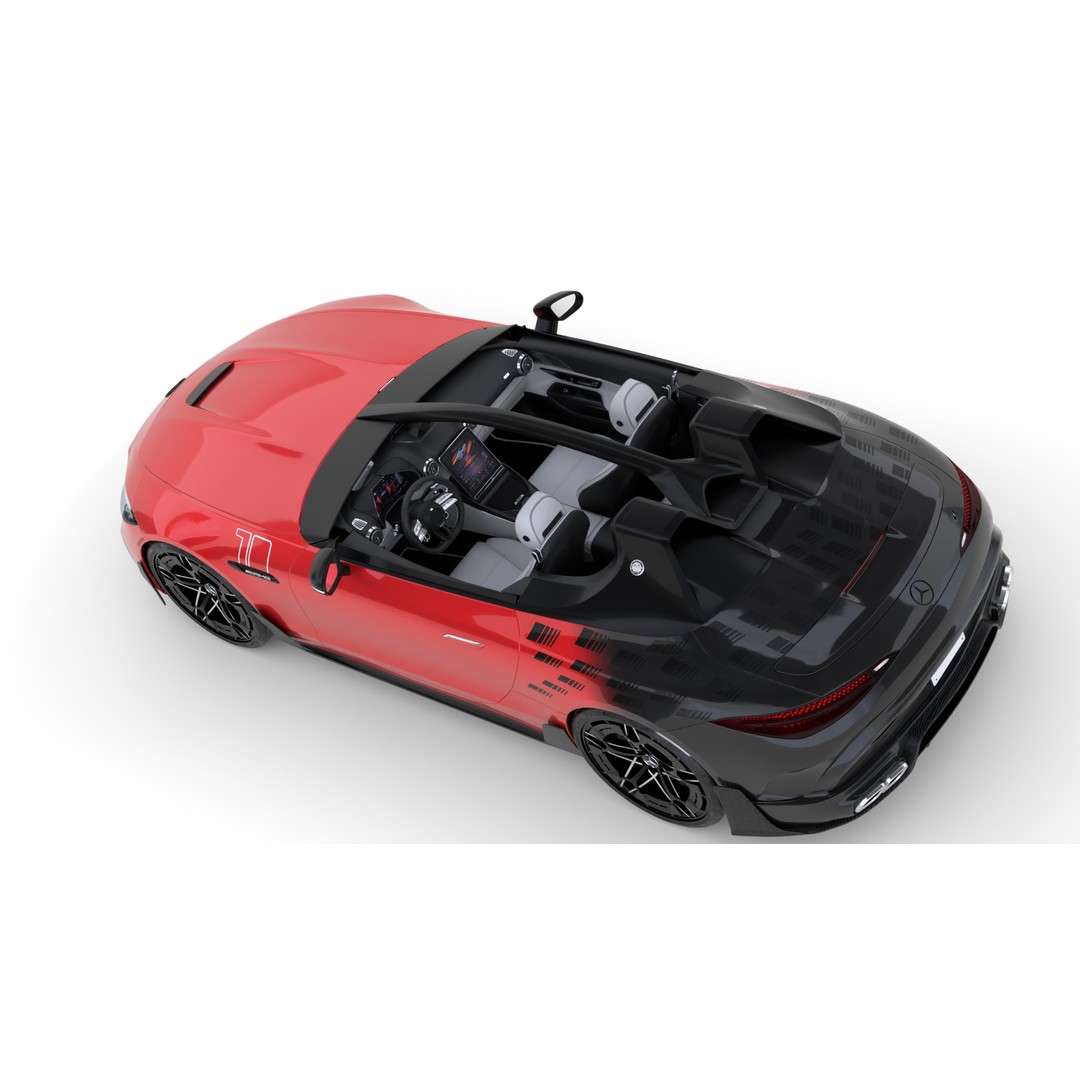 Mercedes AMG PureSpeed Concept 2025 3D Model – High Poly PBR Asset for Blender - View 15