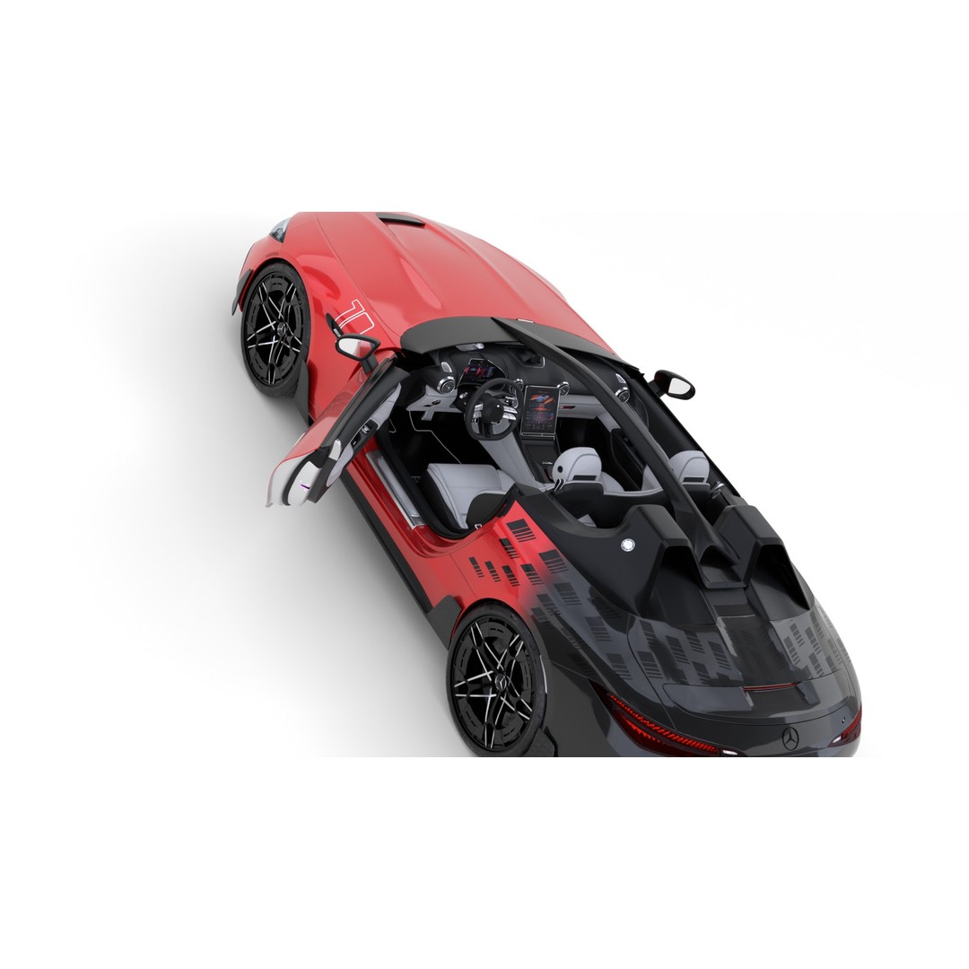 Mercedes AMG PureSpeed Concept 2025 3D Model – High Poly PBR Asset for Blender - View 16