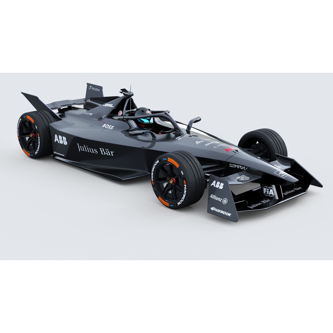 Formula E Gen3 2023 3D Model – High Poly Racing Car Asset, FBX - View 10