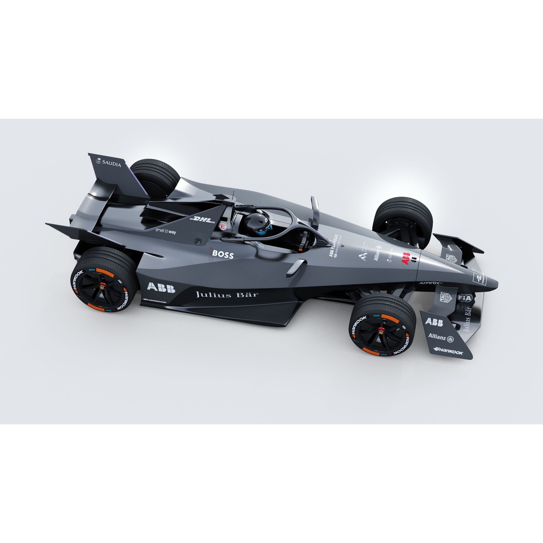 Formula E Gen3 2023 3D Model – High Poly Racing Car Asset, FBX - View 12