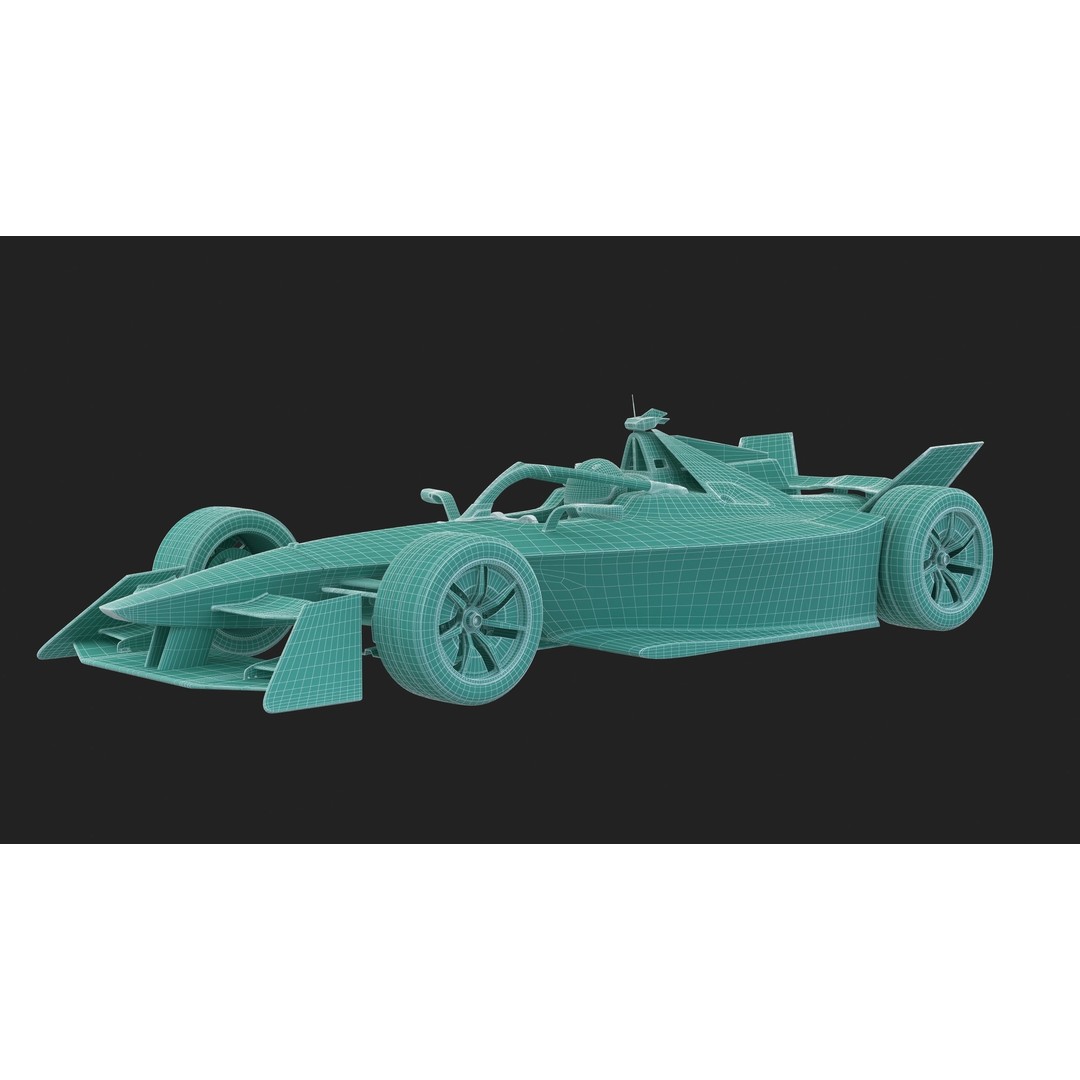Formula E Gen3 2023 3D Model – High Poly Racing Car Asset, FBX - View 17
