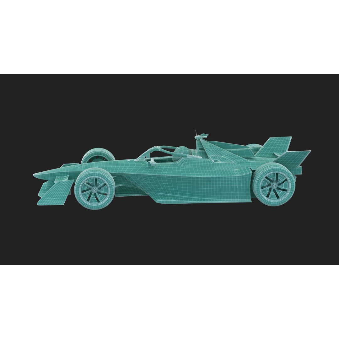Formula E Gen3 2023 3D Model – High Poly Racing Car Asset, FBX - View 18
