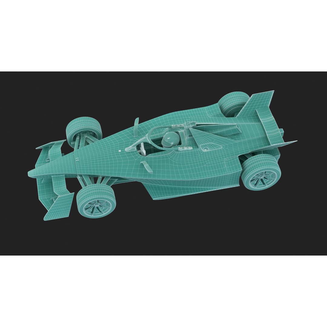 Formula E Gen3 2023 3D Model – High Poly Racing Car Asset, FBX - View 19