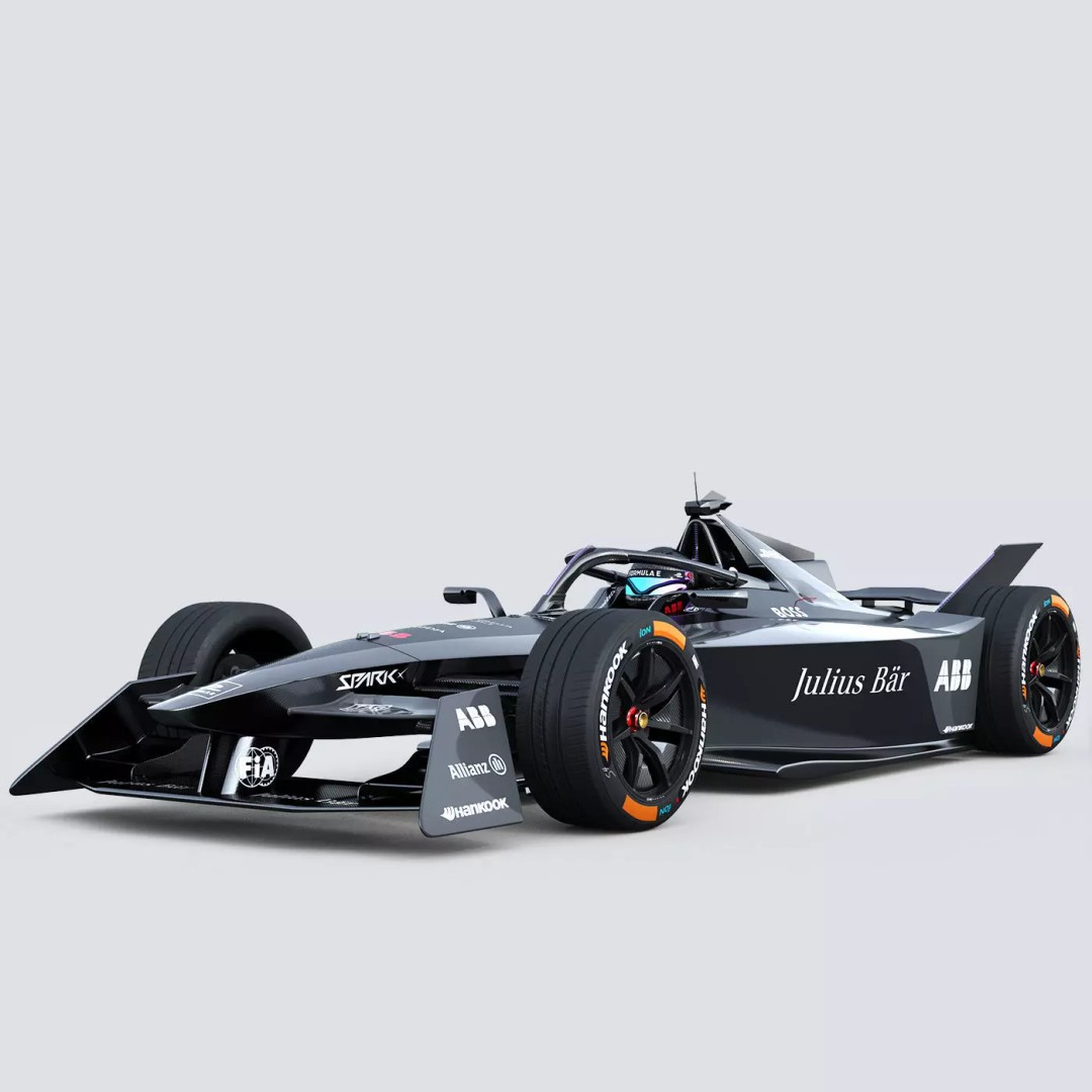 Formula E Gen3 2023 3D Model – High Poly Racing Car Asset, FBX - View 2