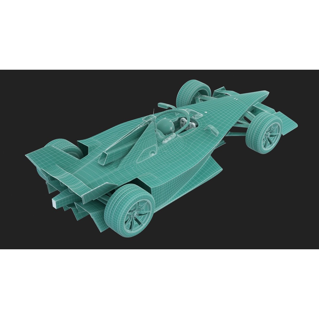 Formula E Gen3 2023 3D Model – High Poly Racing Car Asset, FBX - View 20