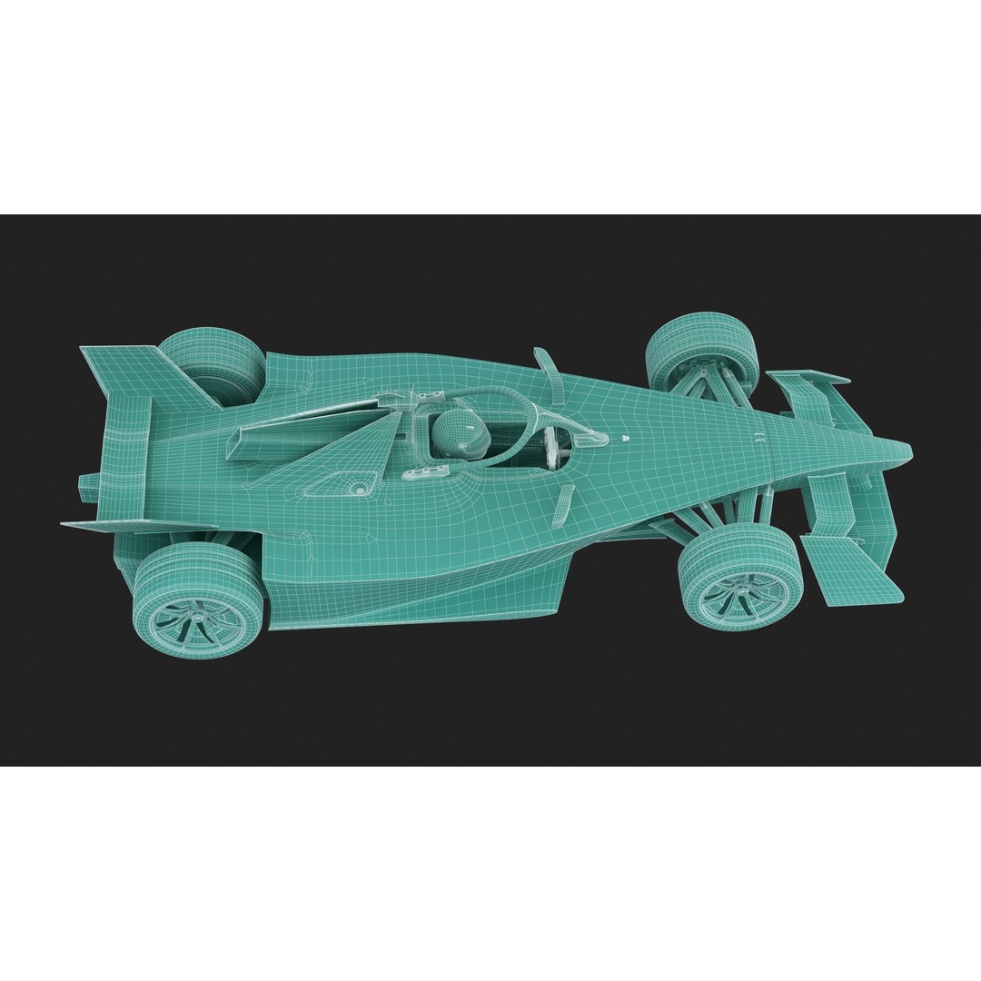 Formula E Gen3 2023 3D Model – High Poly Racing Car Asset, FBX - View 21