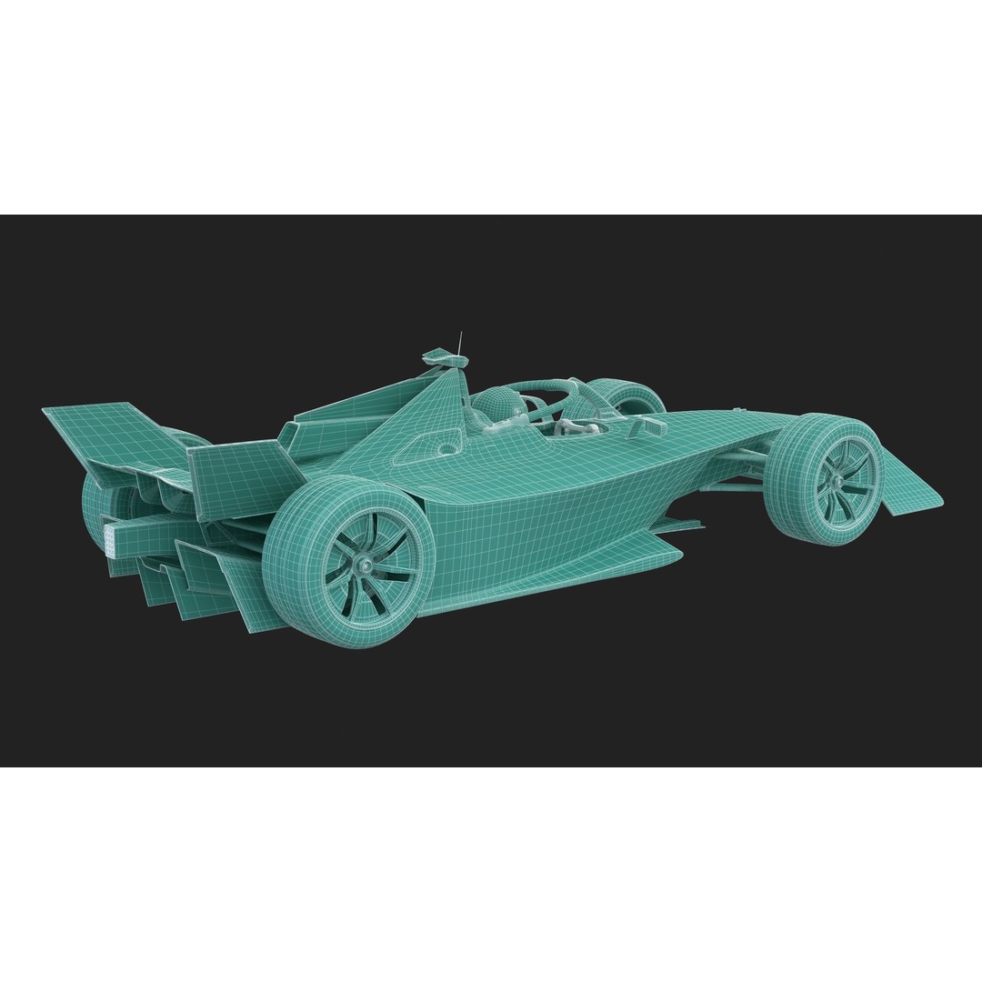 Formula E Gen3 2023 3D Model – High Poly Racing Car Asset, FBX - View 22