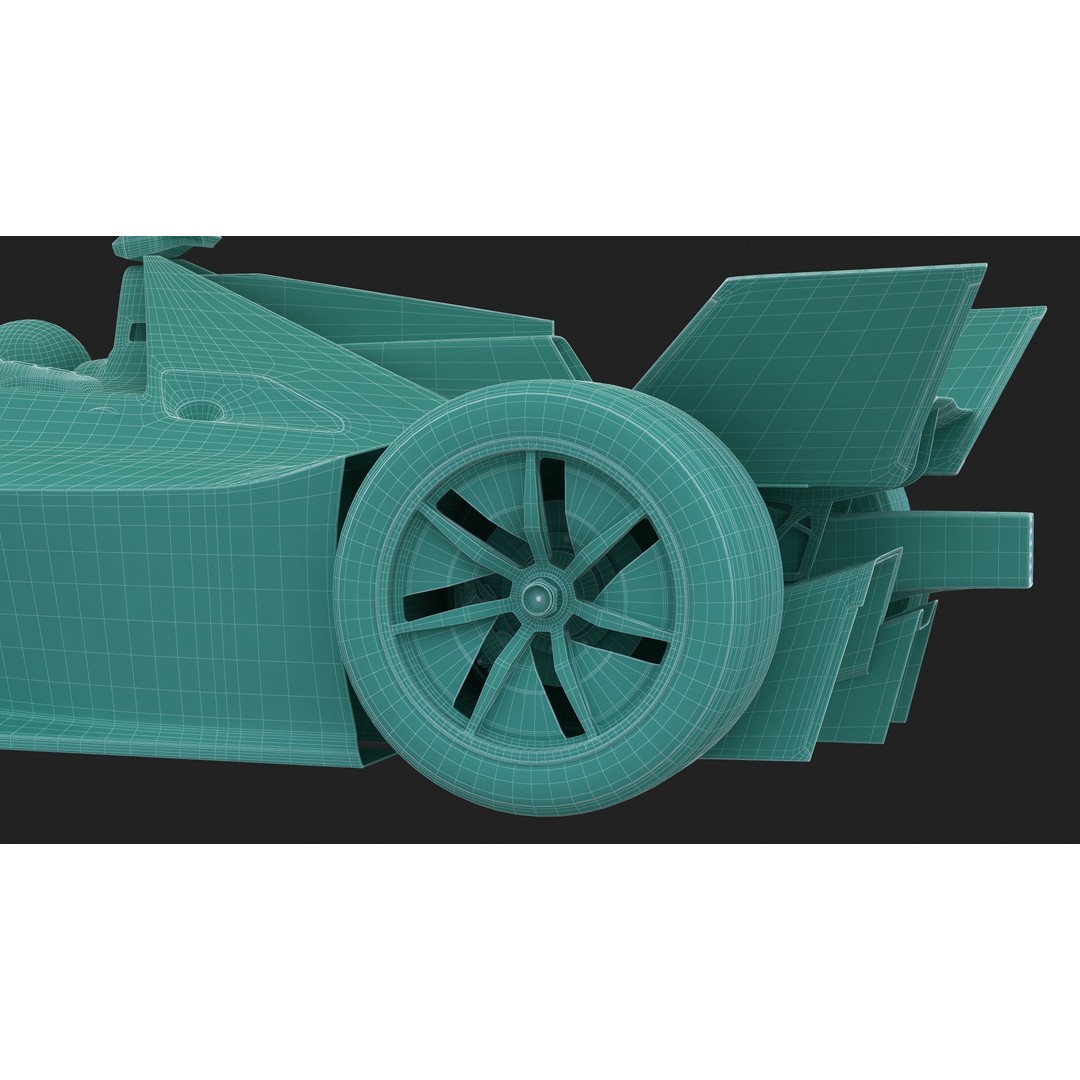 Formula E Gen3 2023 3D Model – High Poly Racing Car Asset, FBX - View 23